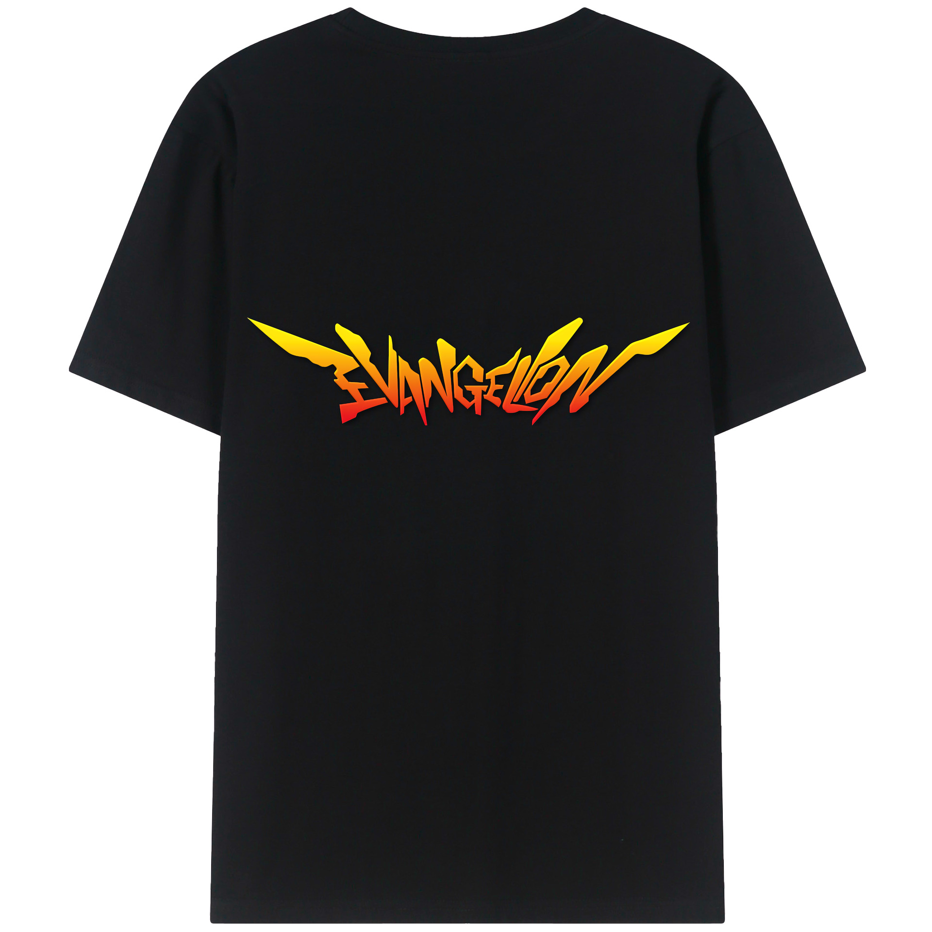 （画像用） EVA 新世紀エヴァンゲリオン 綿100％ メンズ半袖Tシャツ（バックプリント） 通気性
