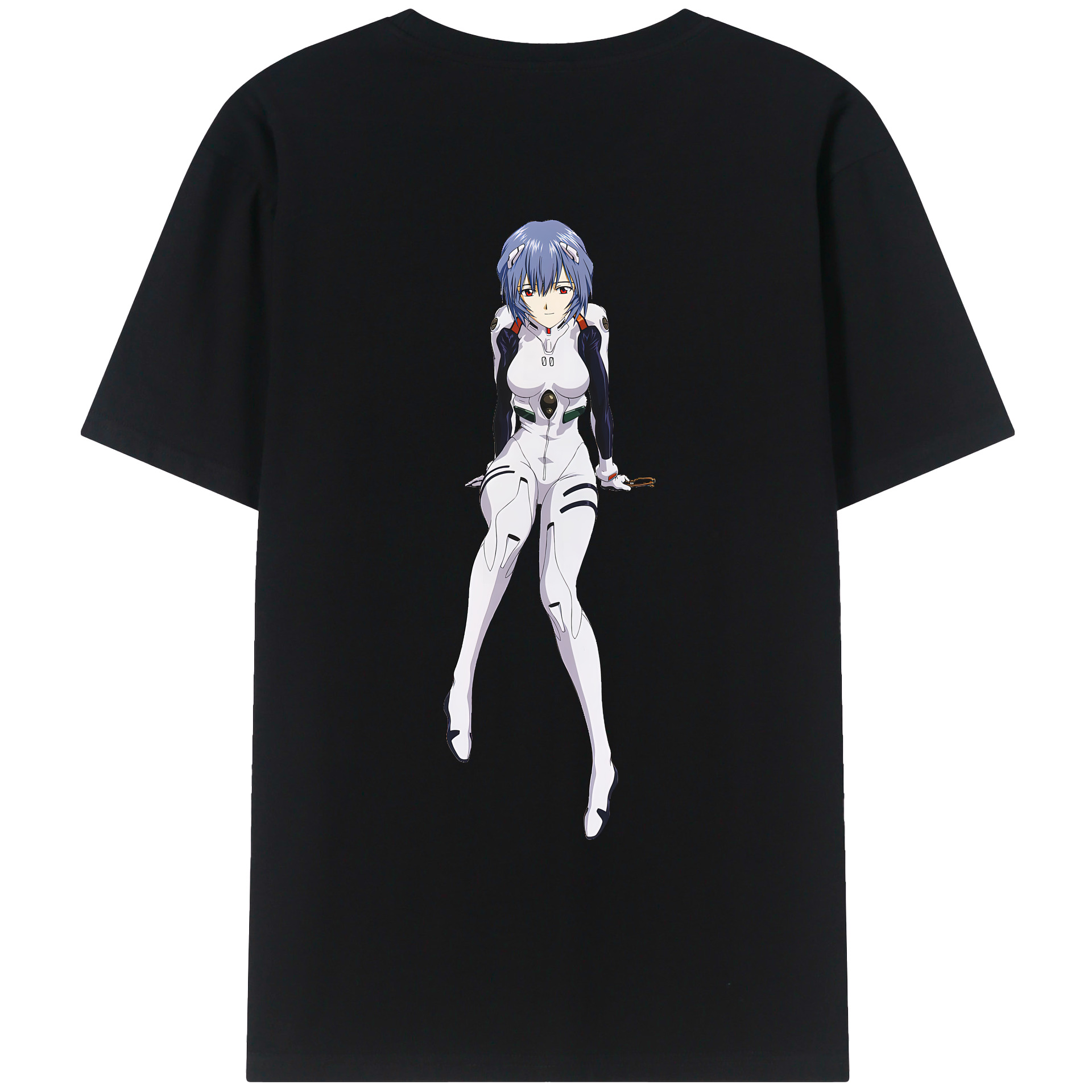 （画像用） EVA 新世紀エヴァンゲリオン 綿100％ メンズ半袖Tシャツ（バックプリント） 通気性