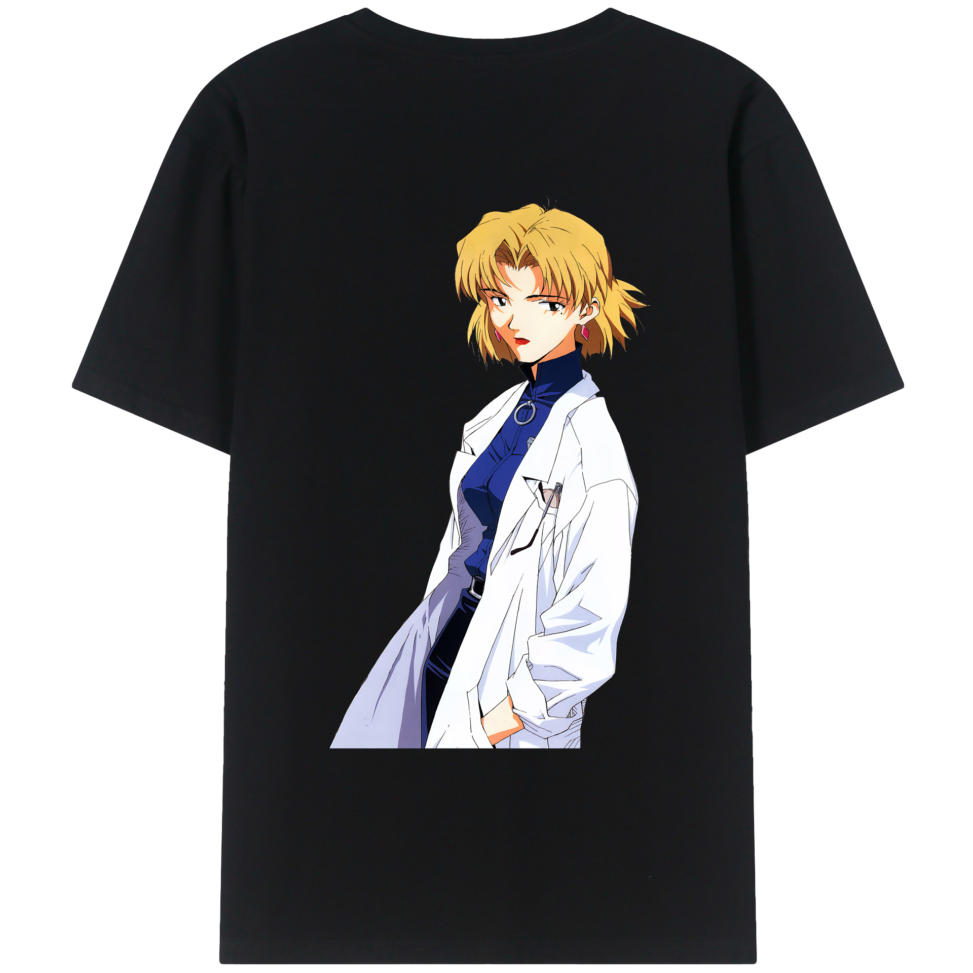 （画像用） EVA 新世紀エヴァンゲリオン 綿100％ メンズ半袖Tシャツ（バックプリント） 通気性