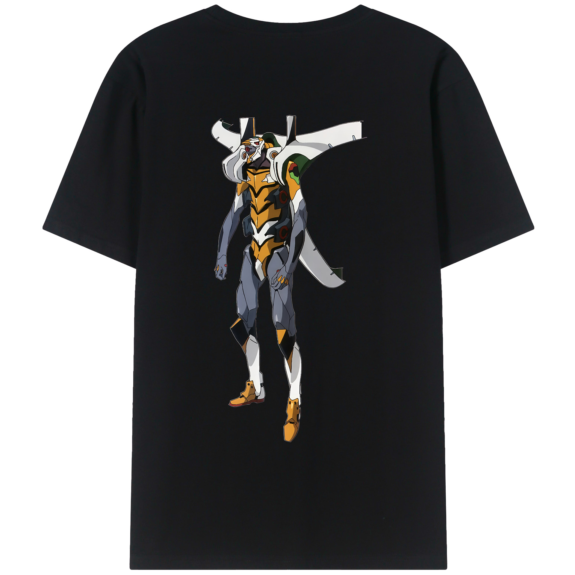 （画像用） EVA 新世紀エヴァンゲリオン 綿100％ メンズ半袖Tシャツ（バックプリント） 通気性