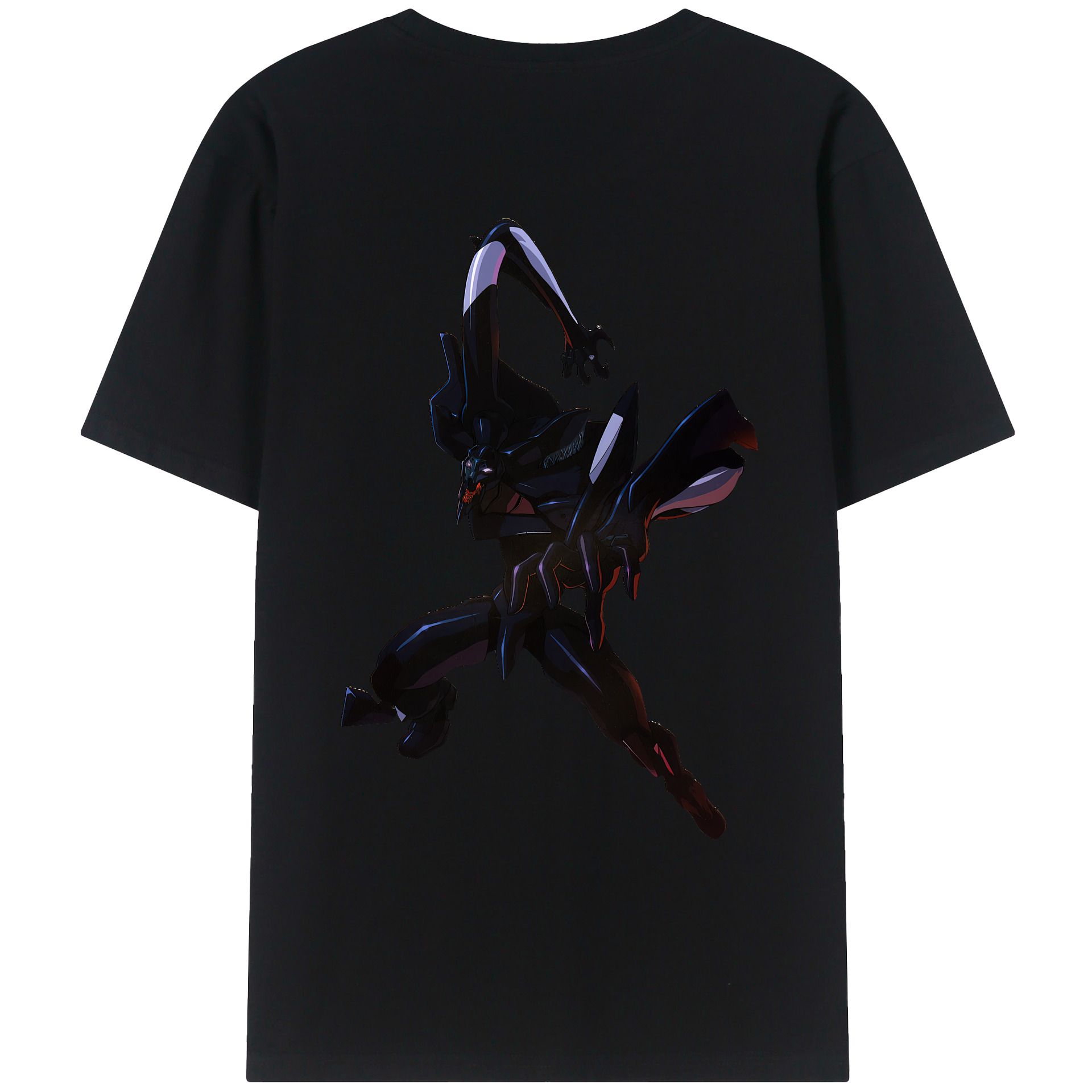 （画像用） EVA 新世紀エヴァンゲリオン 綿100％ メンズ半袖Tシャツ（バックプリント） 通気性