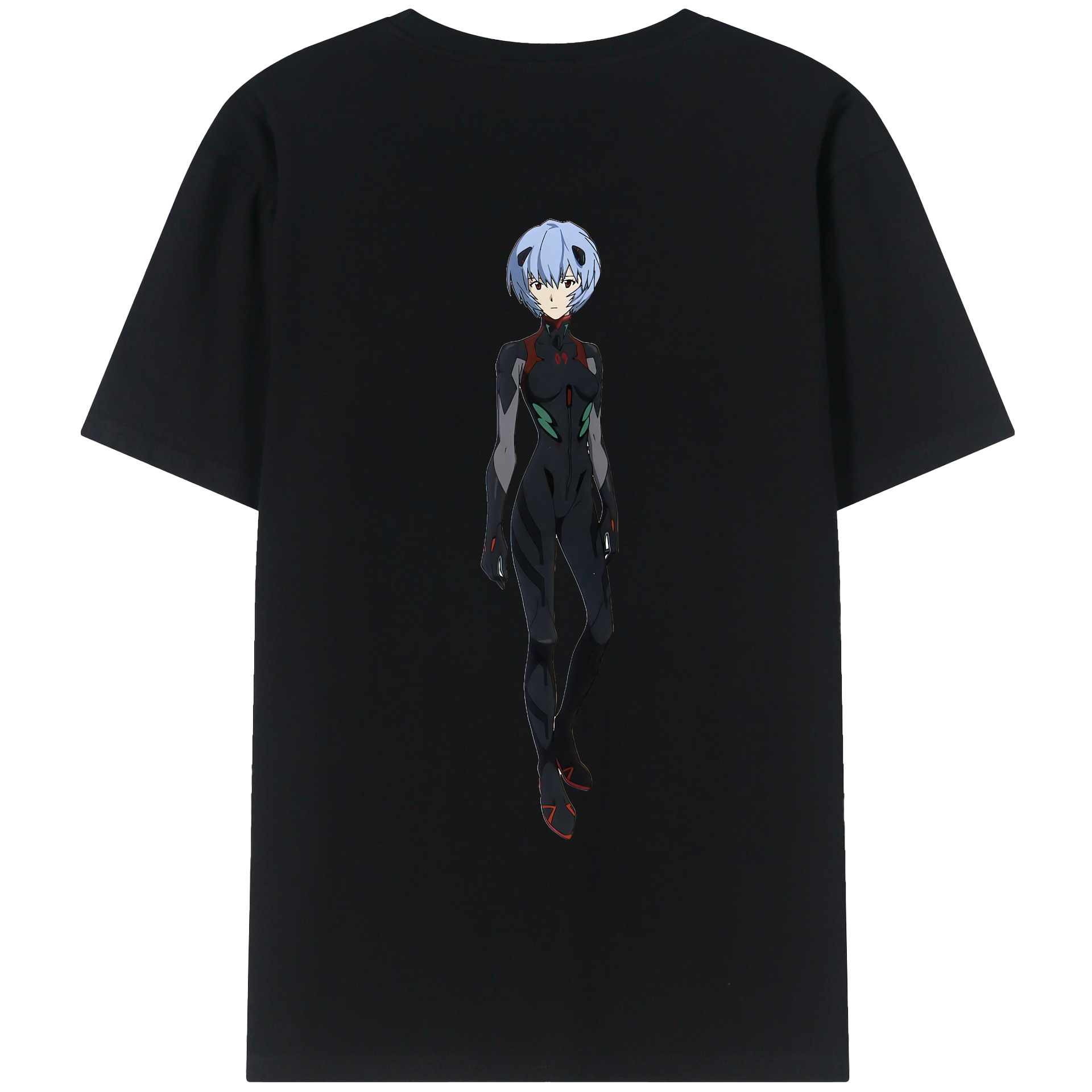 （画像用） EVA 新世紀エヴァンゲリオン 綿100％ メンズ半袖Tシャツ（バックプリント） 通気性