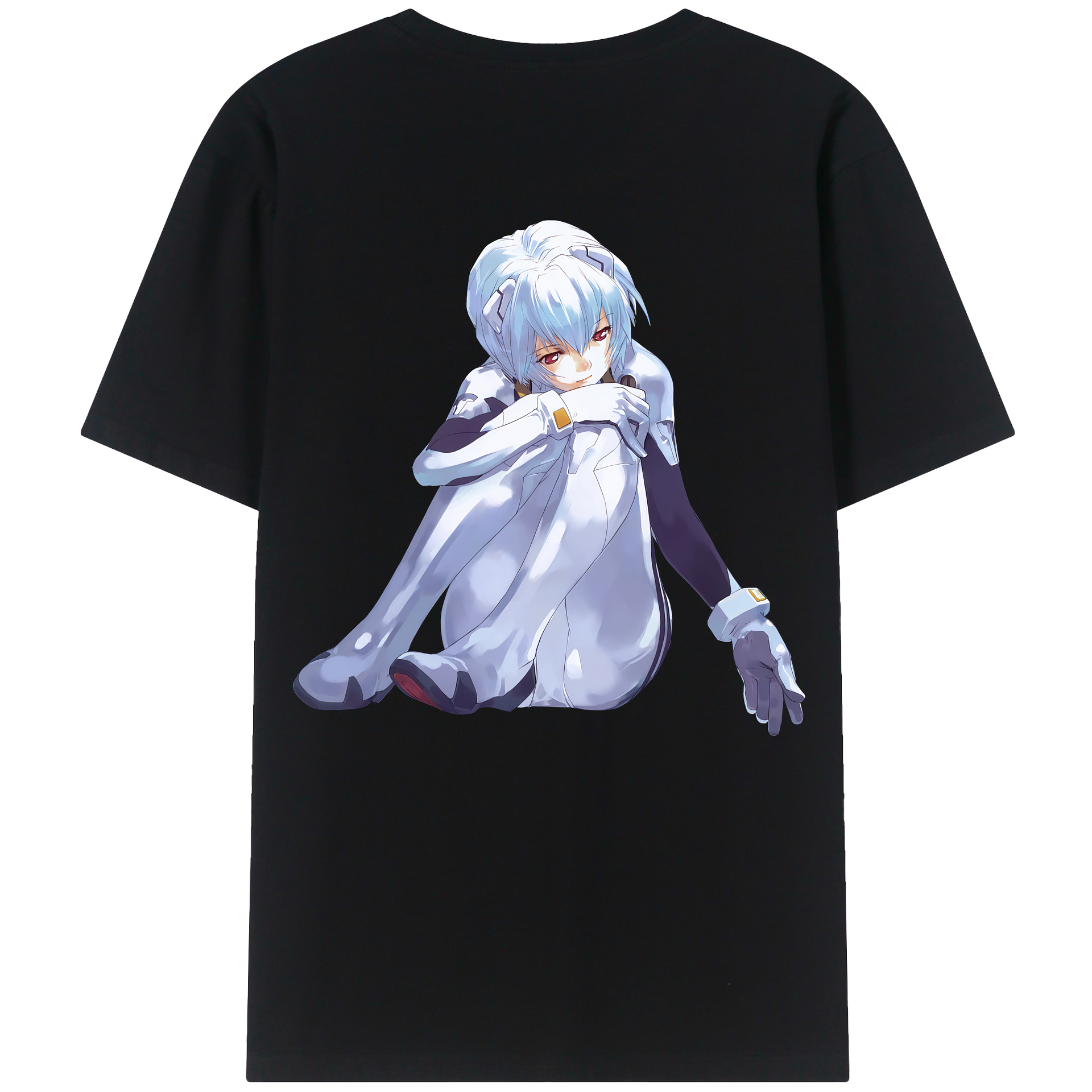 （画像用） EVA 新世紀エヴァンゲリオン 綿100％ メンズ半袖Tシャツ（バックプリント） 通気性