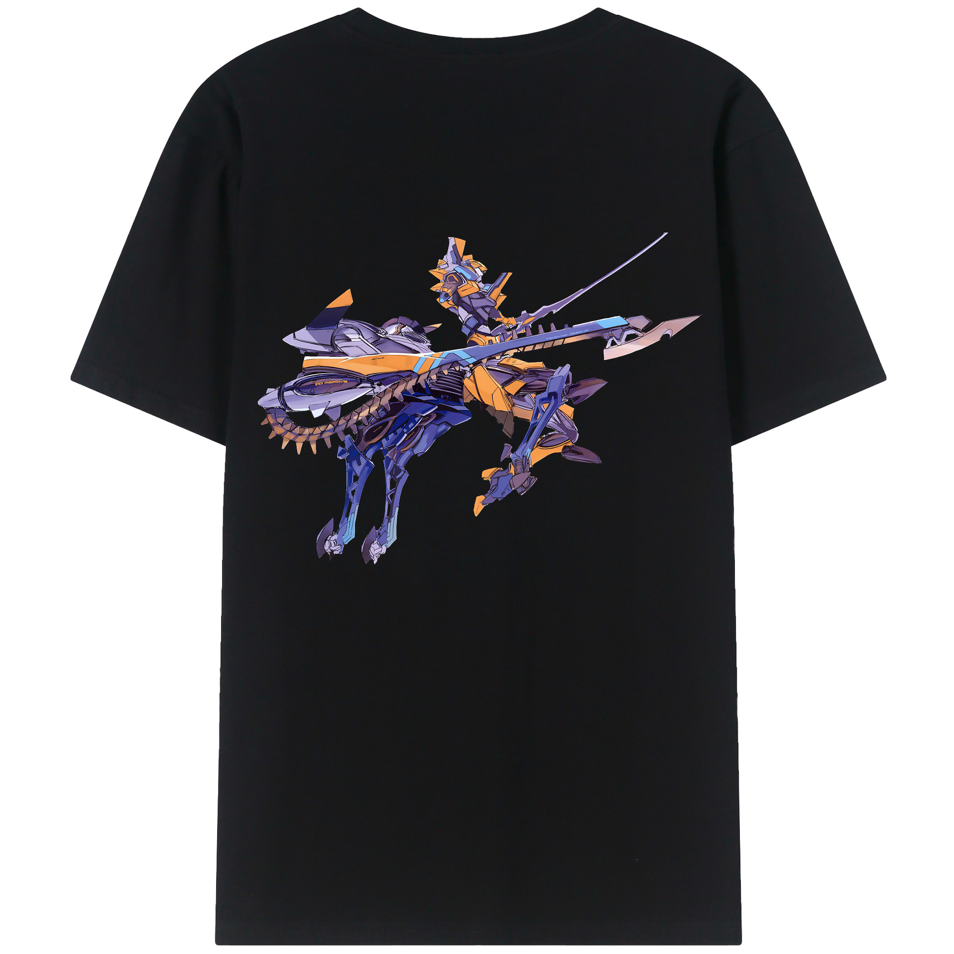 （画像用） EVA 新世紀エヴァンゲリオン 綿100％ メンズ半袖Tシャツ（バックプリント） 通気性