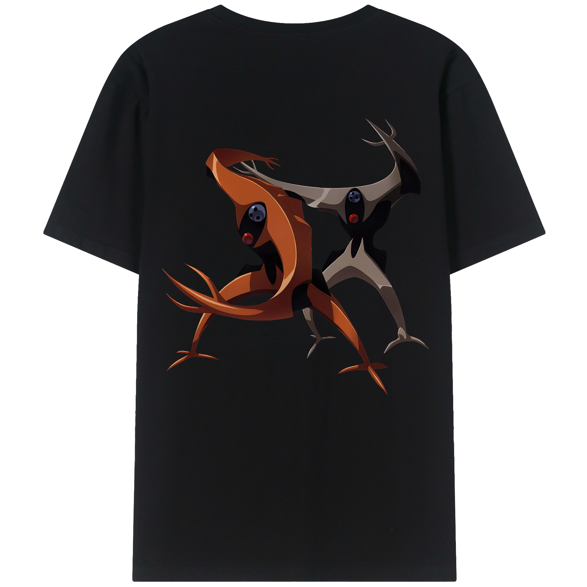 （画像用） EVA 新世紀エヴァンゲリオン 綿100％ メンズ半袖Tシャツ（バックプリント） 通気性