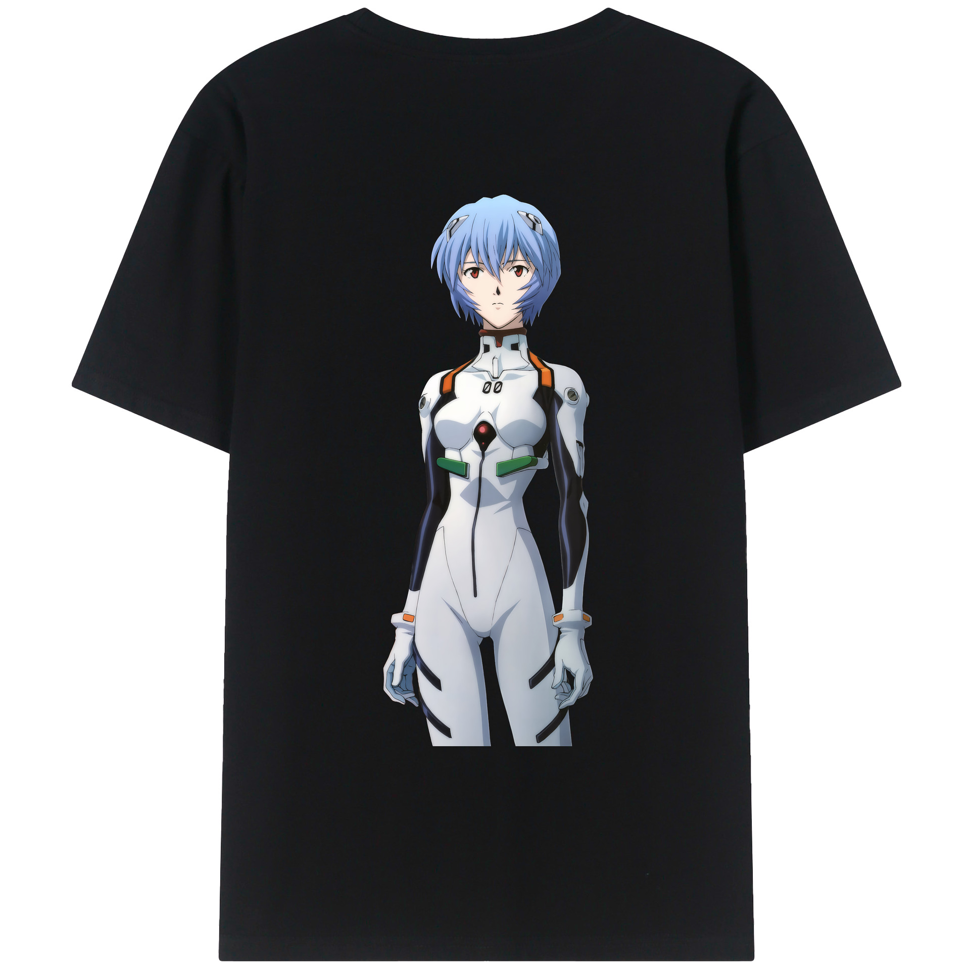 （画像用） EVA 新世紀エヴァンゲリオン 綿100％ メンズ半袖Tシャツ（バックプリント） 通気性