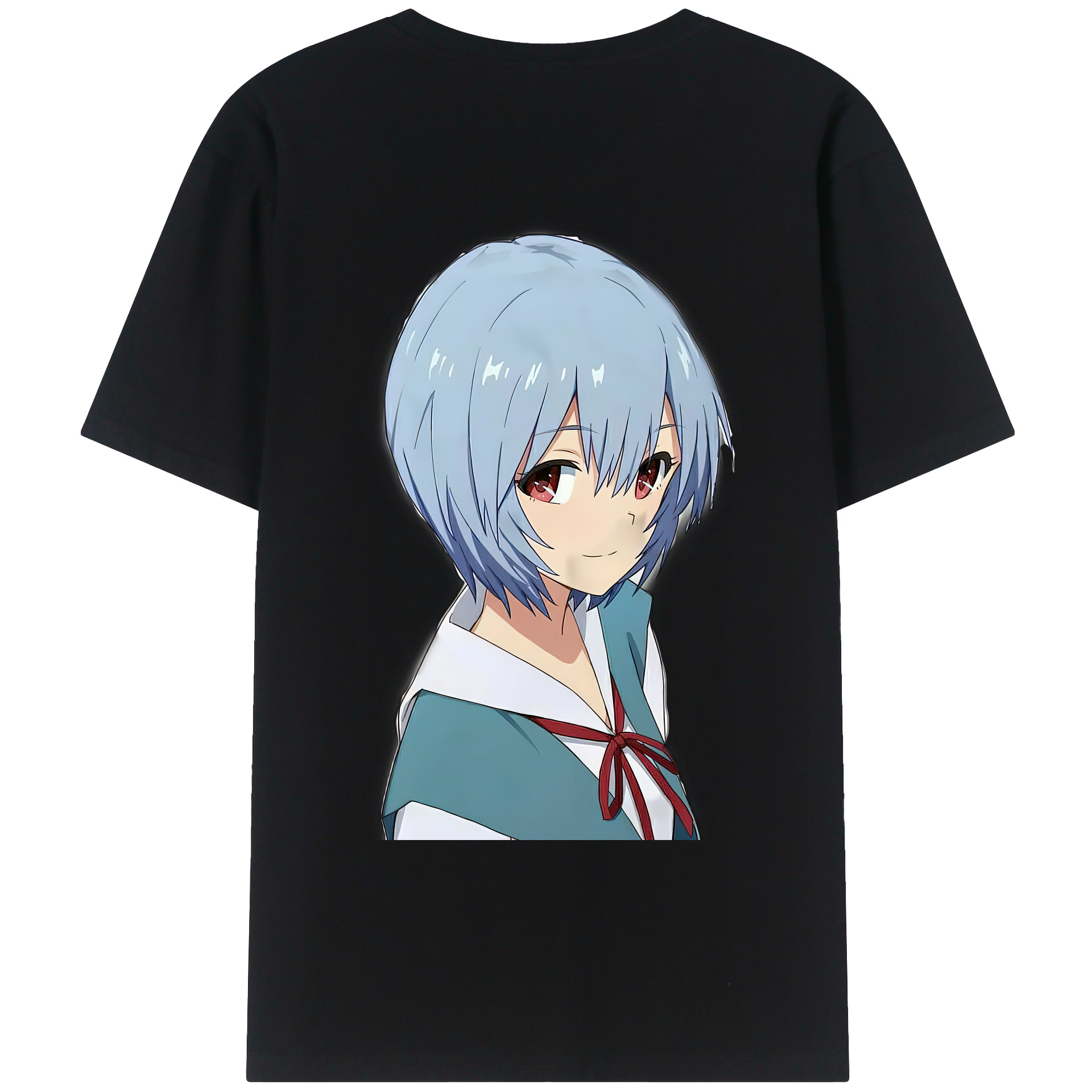 （画像用） EVA 新世紀エヴァンゲリオン 綿100％ メンズ半袖Tシャツ（バックプリント） 通気性