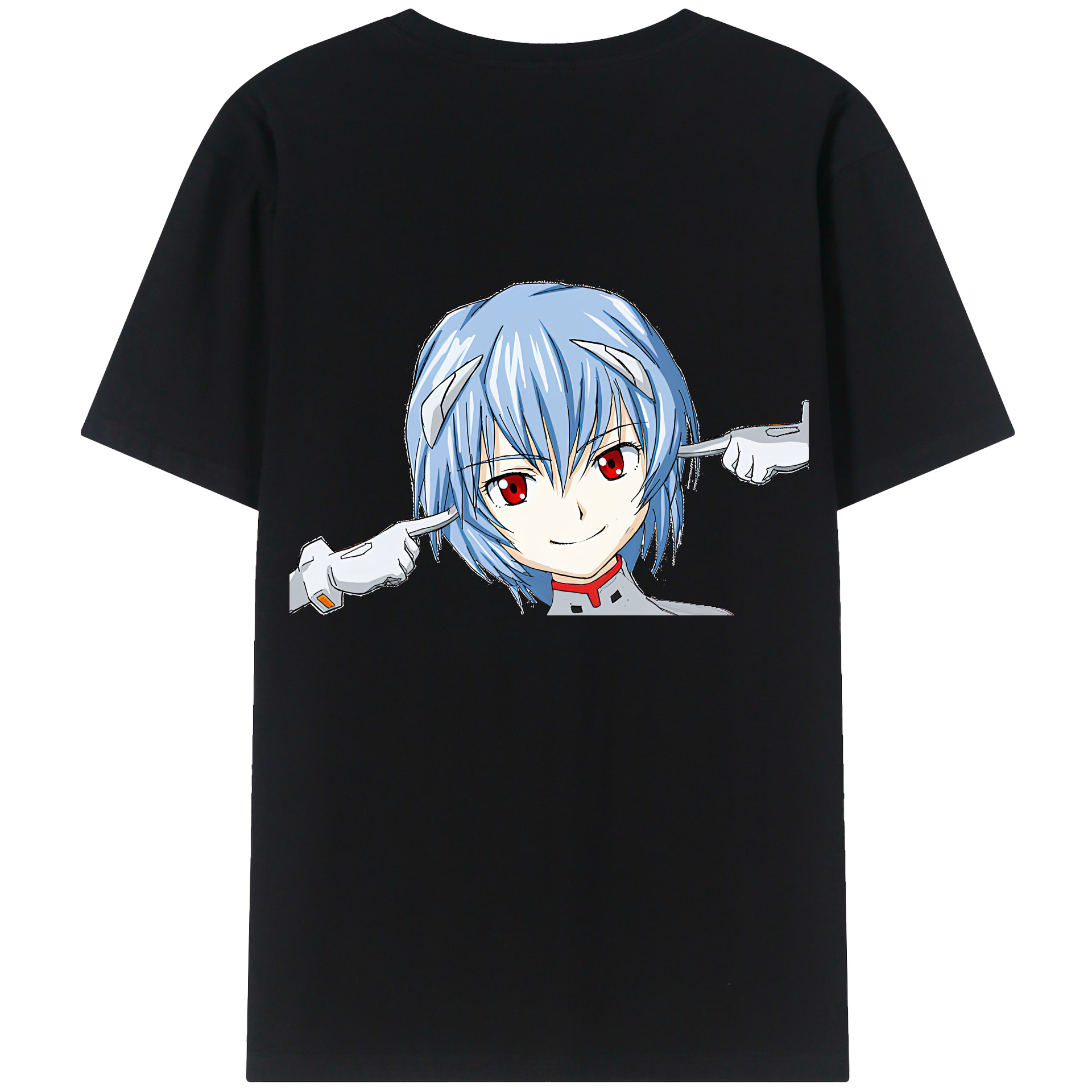 （画像用） EVA 新世紀エヴァンゲリオン 綿100％ メンズ半袖Tシャツ（バックプリント） 通気性