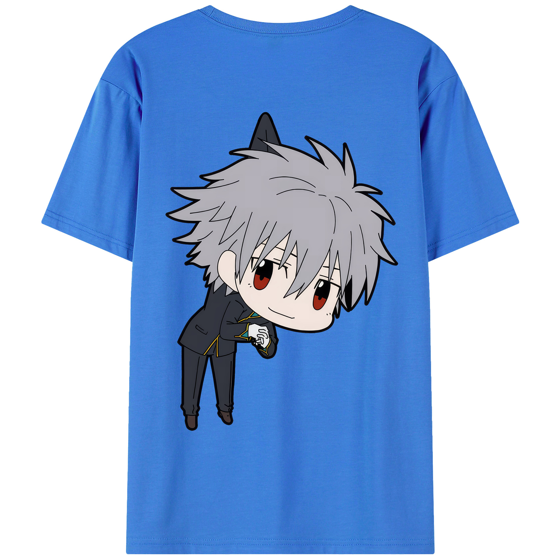 （画像用） EVA 新世紀エヴァンゲリオン 綿100％ メンズ半袖Tシャツ（バックプリント） 通気性