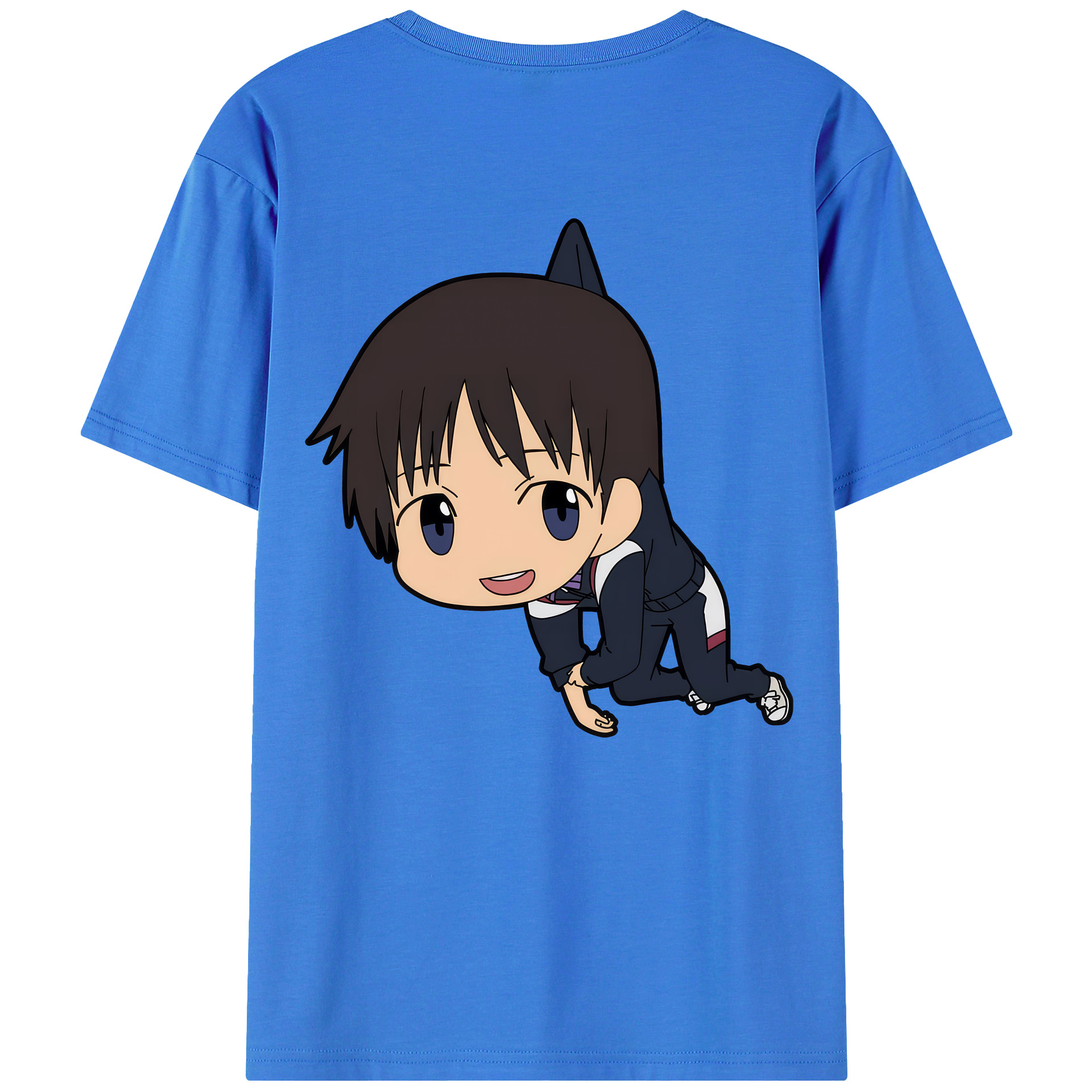 （画像用） EVA 新世紀エヴァンゲリオン 綿100％ メンズ半袖Tシャツ（バックプリント） 通気性
