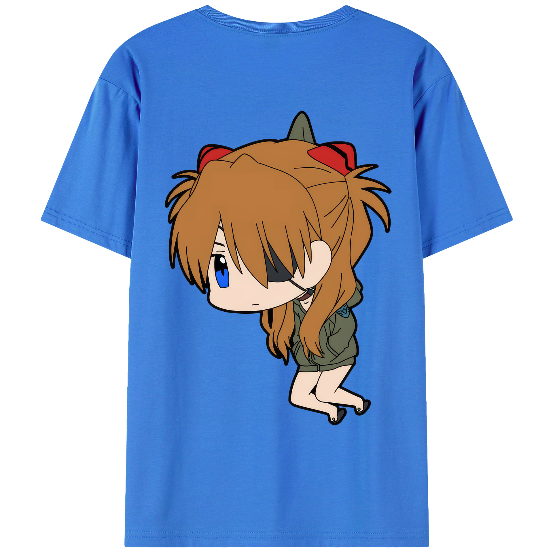 （画像用） EVA 新世紀エヴァンゲリオン 綿100％ メンズ半袖Tシャツ（バックプリント） 通気性