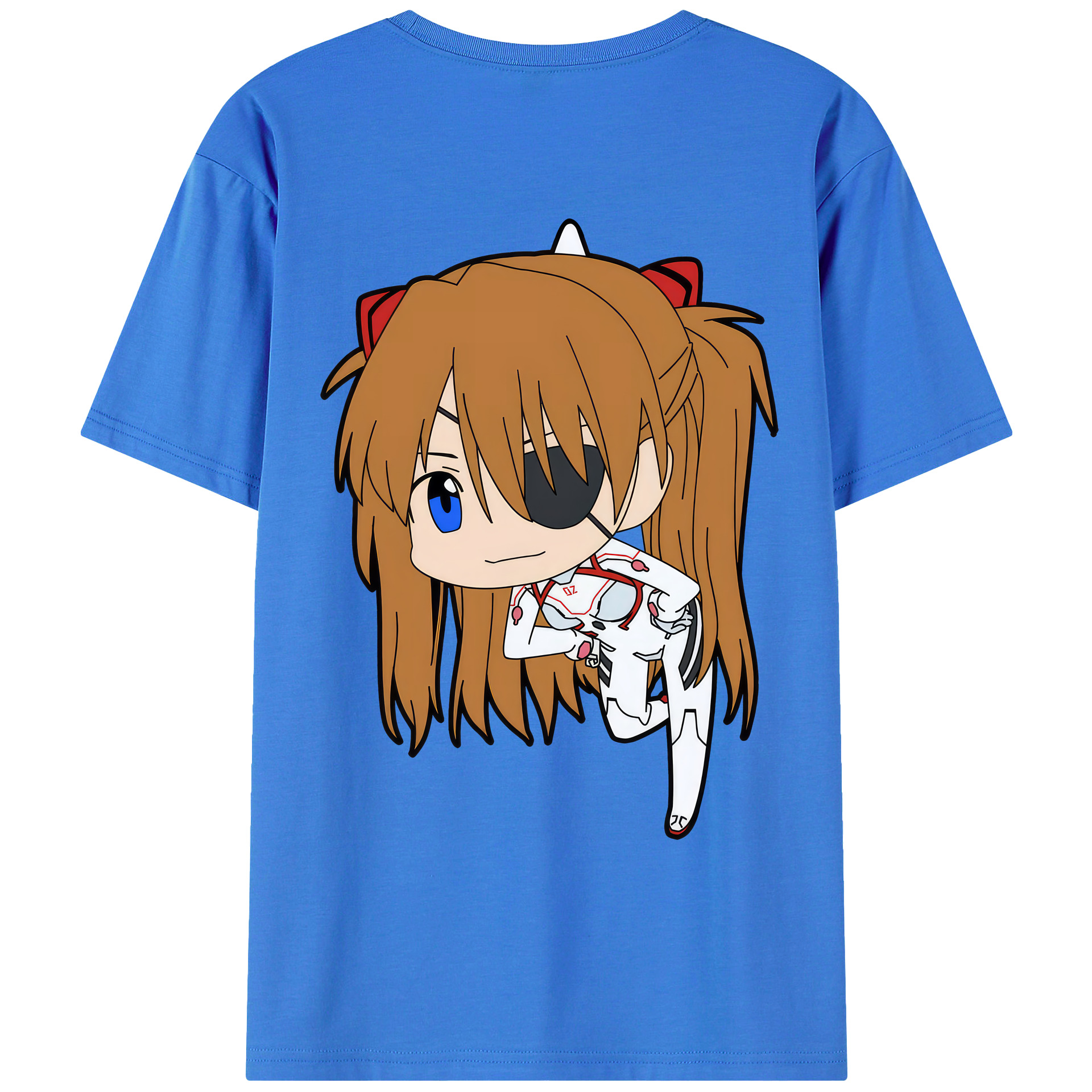 （画像用） EVA 新世紀エヴァンゲリオン 綿100％ メンズ半袖Tシャツ（バックプリント） 通気性