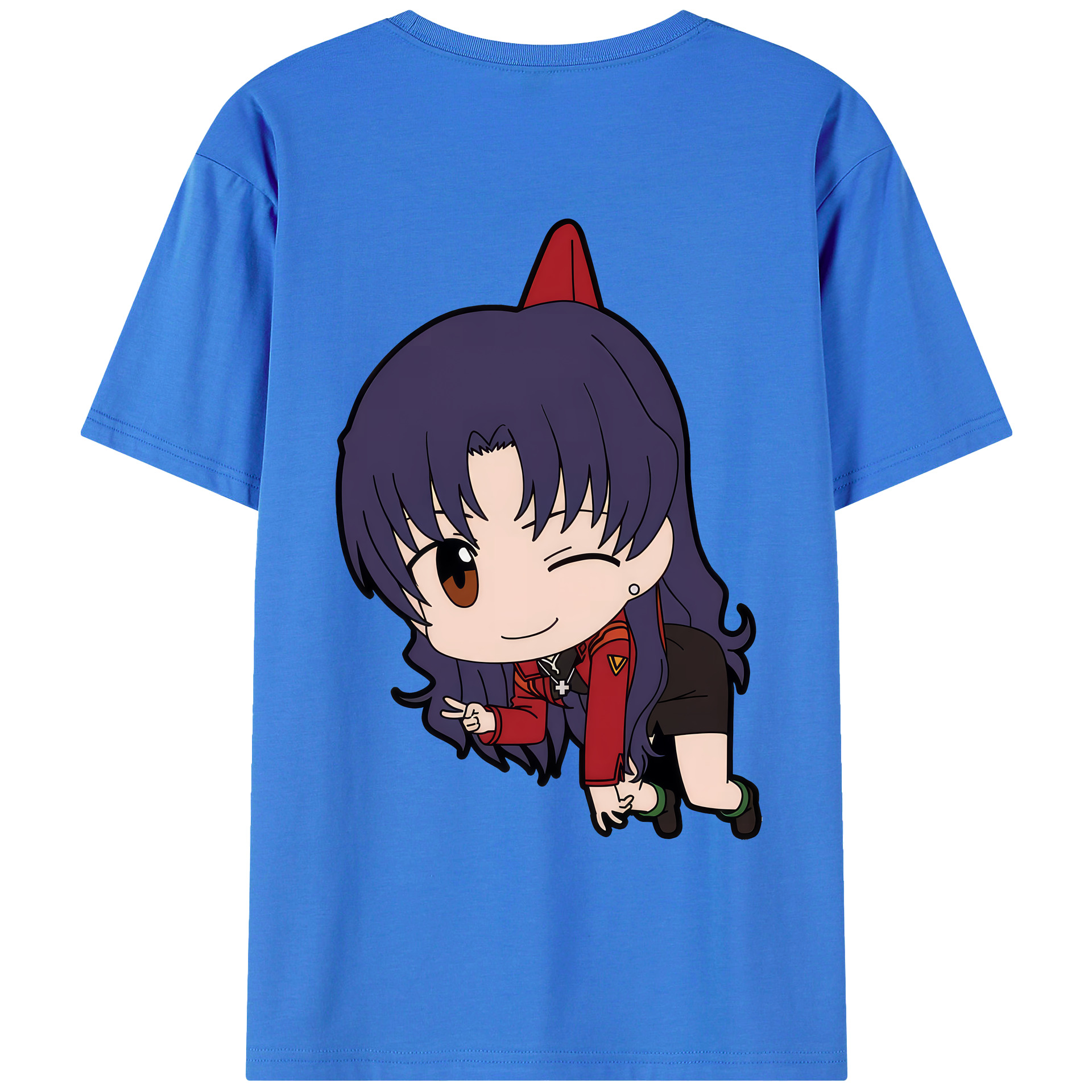 （画像用） EVA 新世紀エヴァンゲリオン 綿100％ メンズ半袖Tシャツ（バックプリント） 通気性