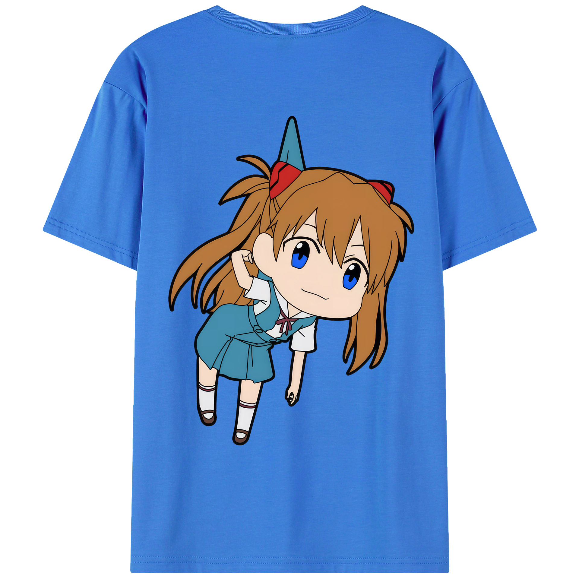 （画像用） EVA 新世紀エヴァンゲリオン 綿100％ メンズ半袖Tシャツ（バックプリント） 通気性