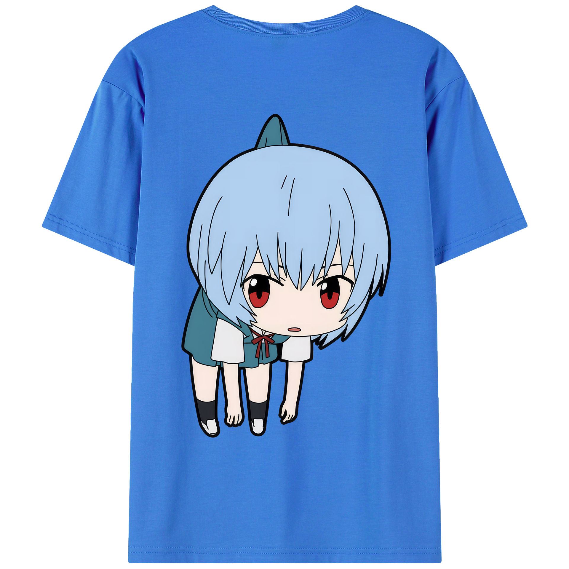 （画像用） EVA 新世紀エヴァンゲリオン 綿100％ メンズ半袖Tシャツ（バックプリント） 通気性