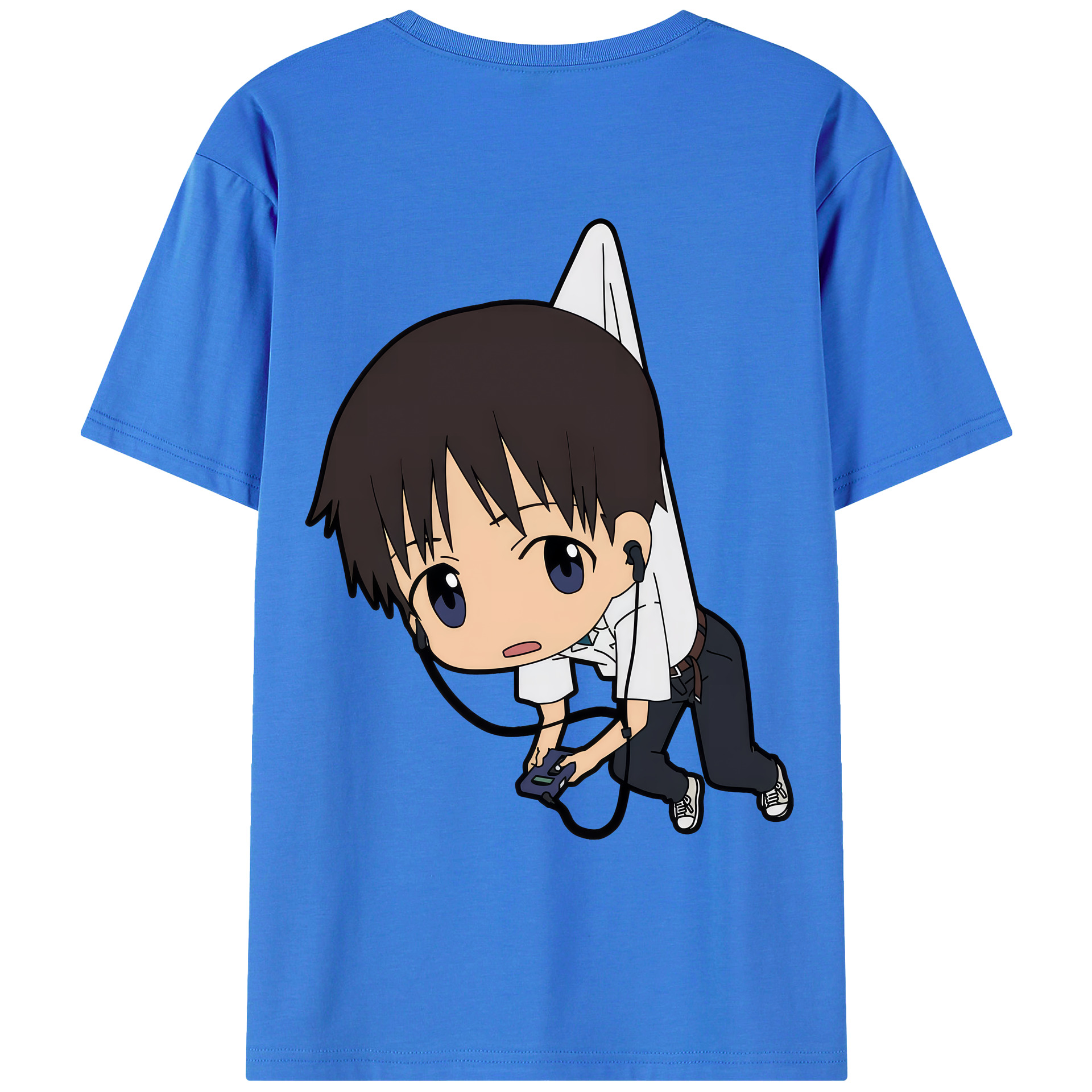 （画像用） EVA 新世紀エヴァンゲリオン 綿100％ メンズ半袖Tシャツ（バックプリント） 通気性