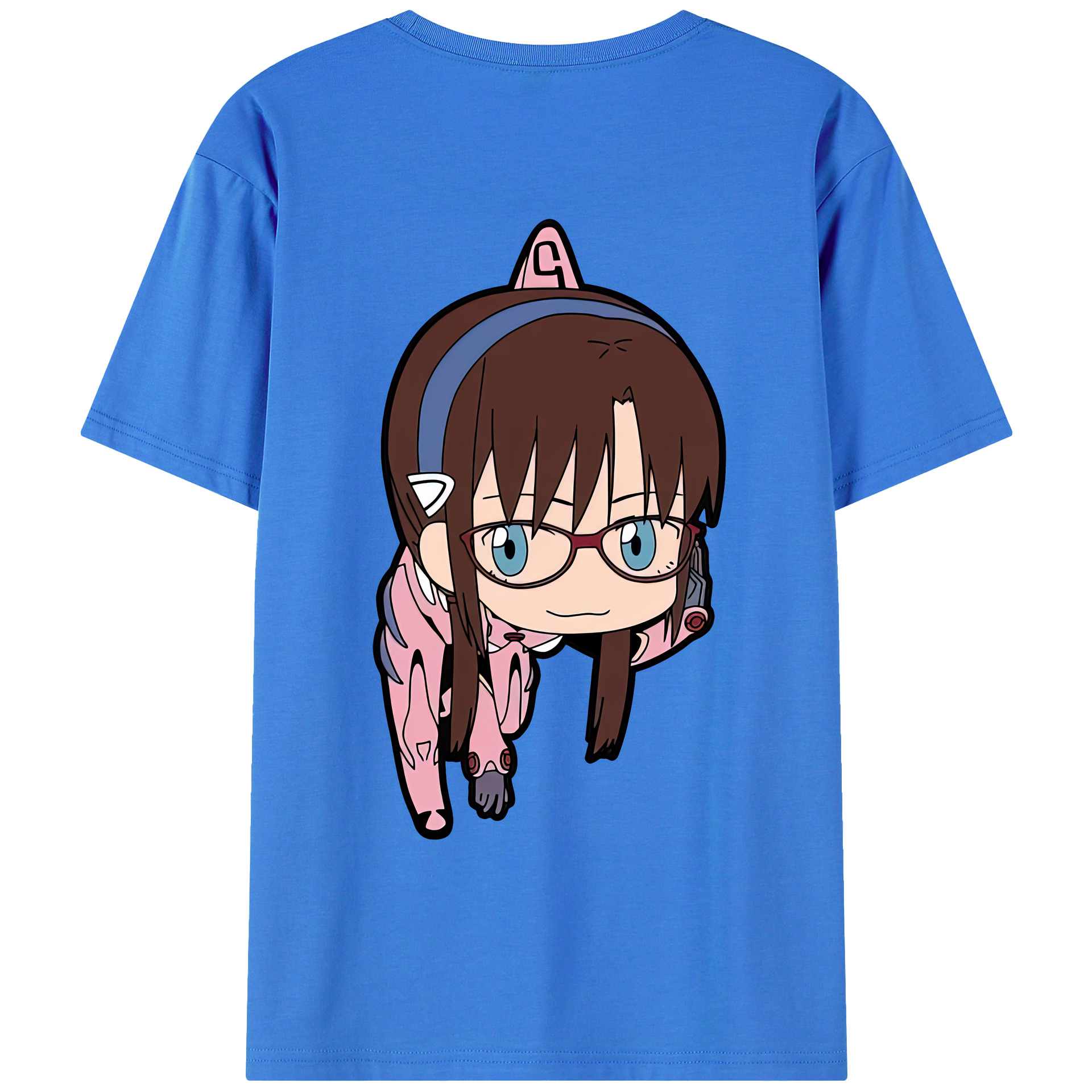 （画像用） EVA 新世紀エヴァンゲリオン 綿100％ メンズ半袖Tシャツ（バックプリント） 通気性