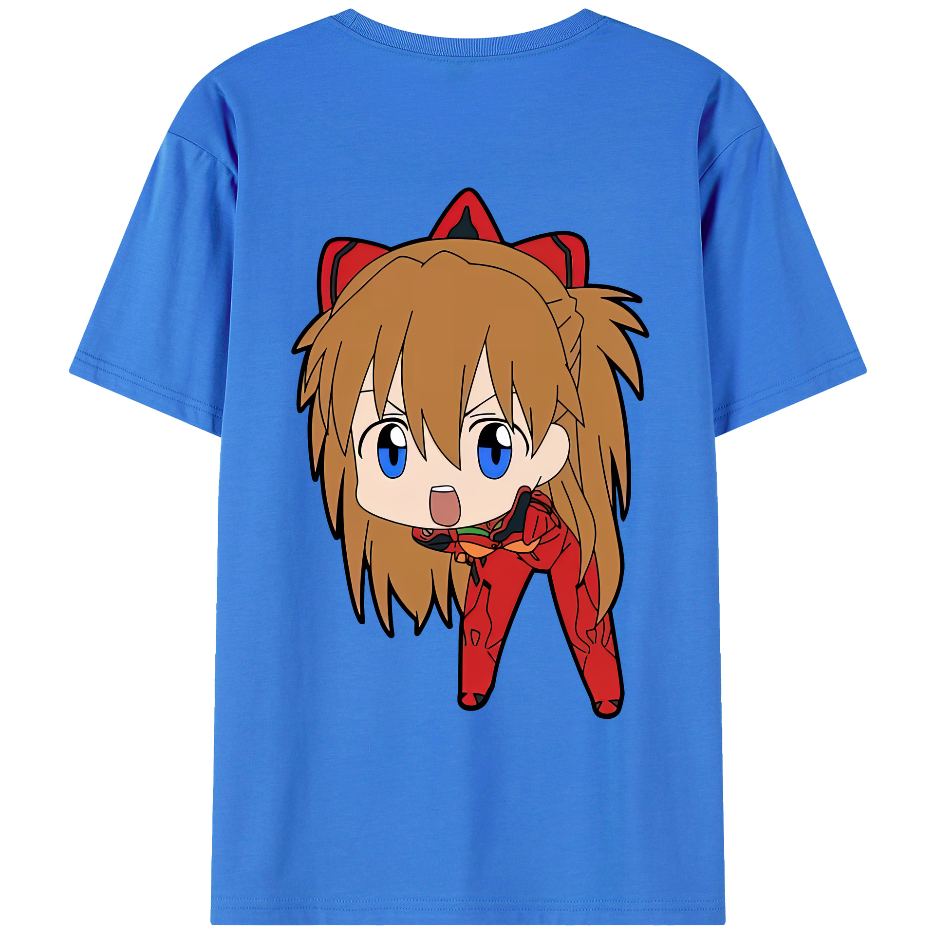 （画像用） EVA 新世紀エヴァンゲリオン 綿100％ メンズ半袖Tシャツ（バックプリント） 通気性