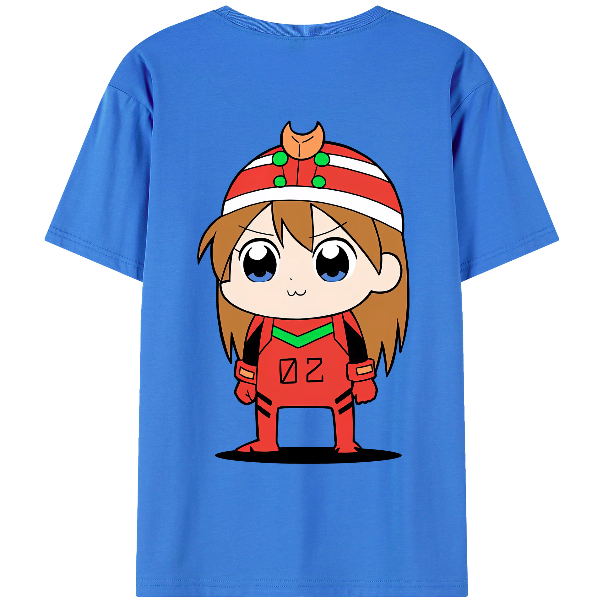 （画像用） EVA 新世紀エヴァンゲリオン 綿100％ メンズ半袖Tシャツ（バックプリント） 通気性
