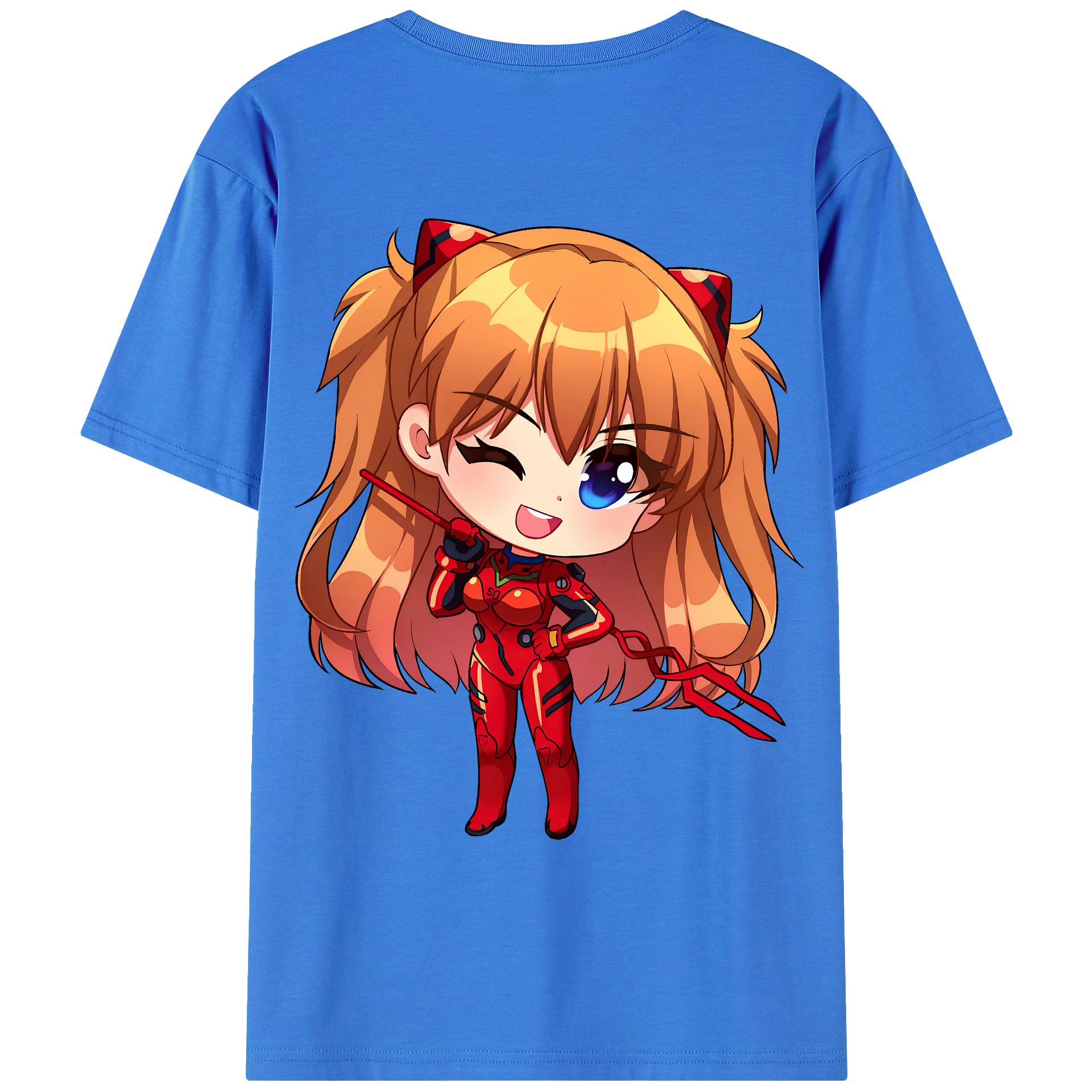 （画像用） EVA 新世紀エヴァンゲリオン 綿100％ メンズ半袖Tシャツ（バックプリント） 通気性