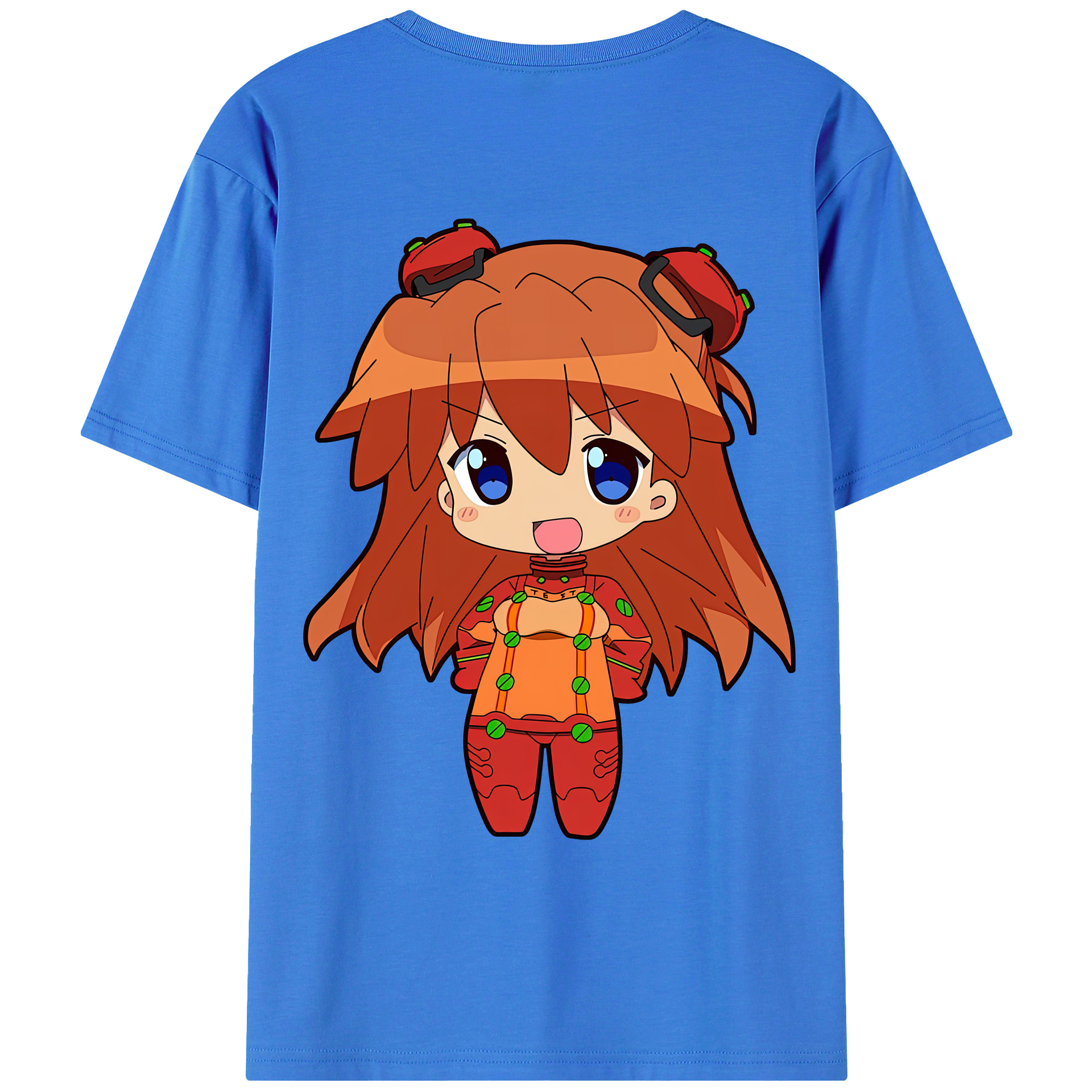 （画像用） EVA 新世紀エヴァンゲリオン 綿100％ メンズ半袖Tシャツ（バックプリント） 通気性