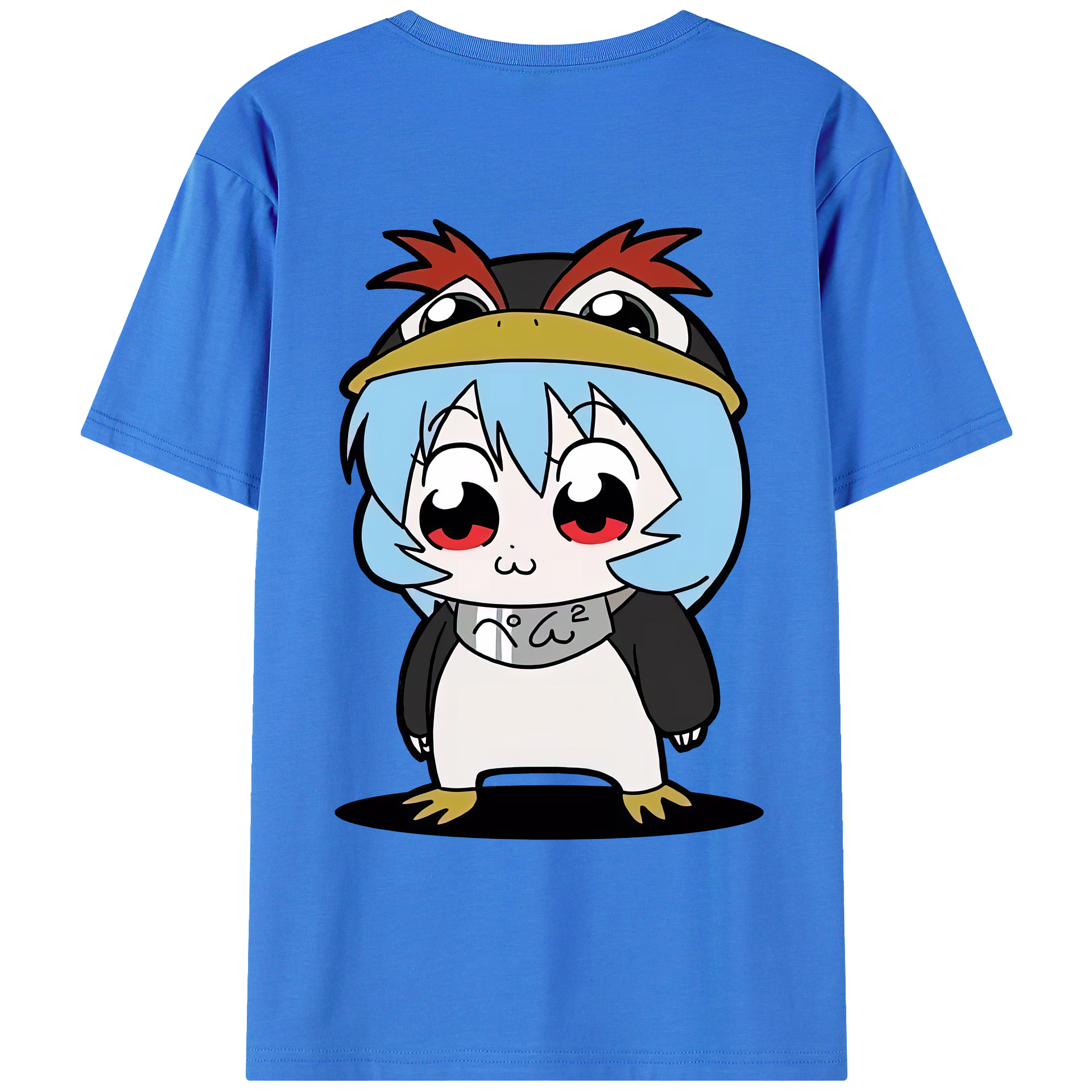 （画像用） EVA 新世紀エヴァンゲリオン 綿100％ メンズ半袖Tシャツ（バックプリント） 通気性