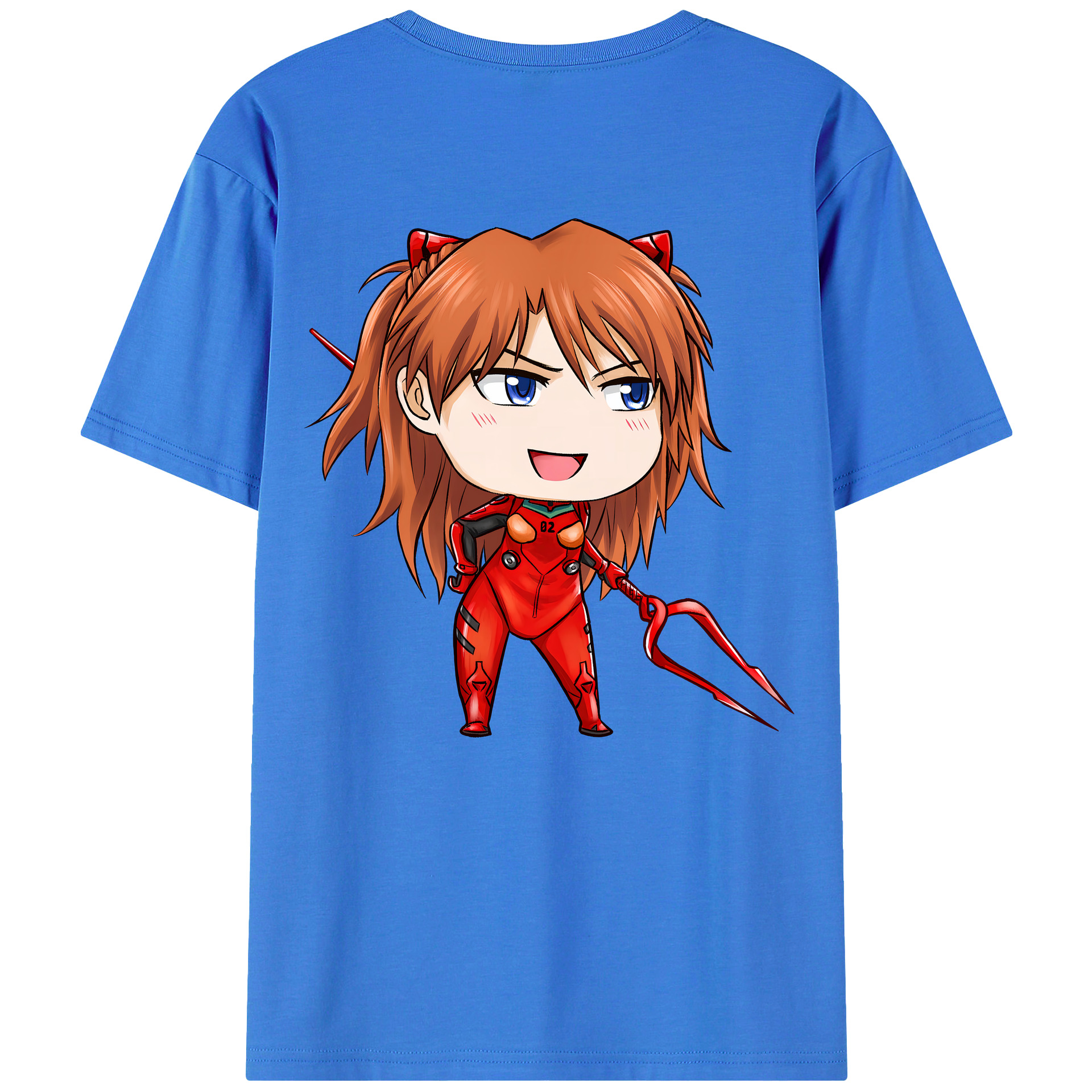 （画像用） EVA 新世紀エヴァンゲリオン 綿100％ メンズ半袖Tシャツ（バックプリント） 通気性