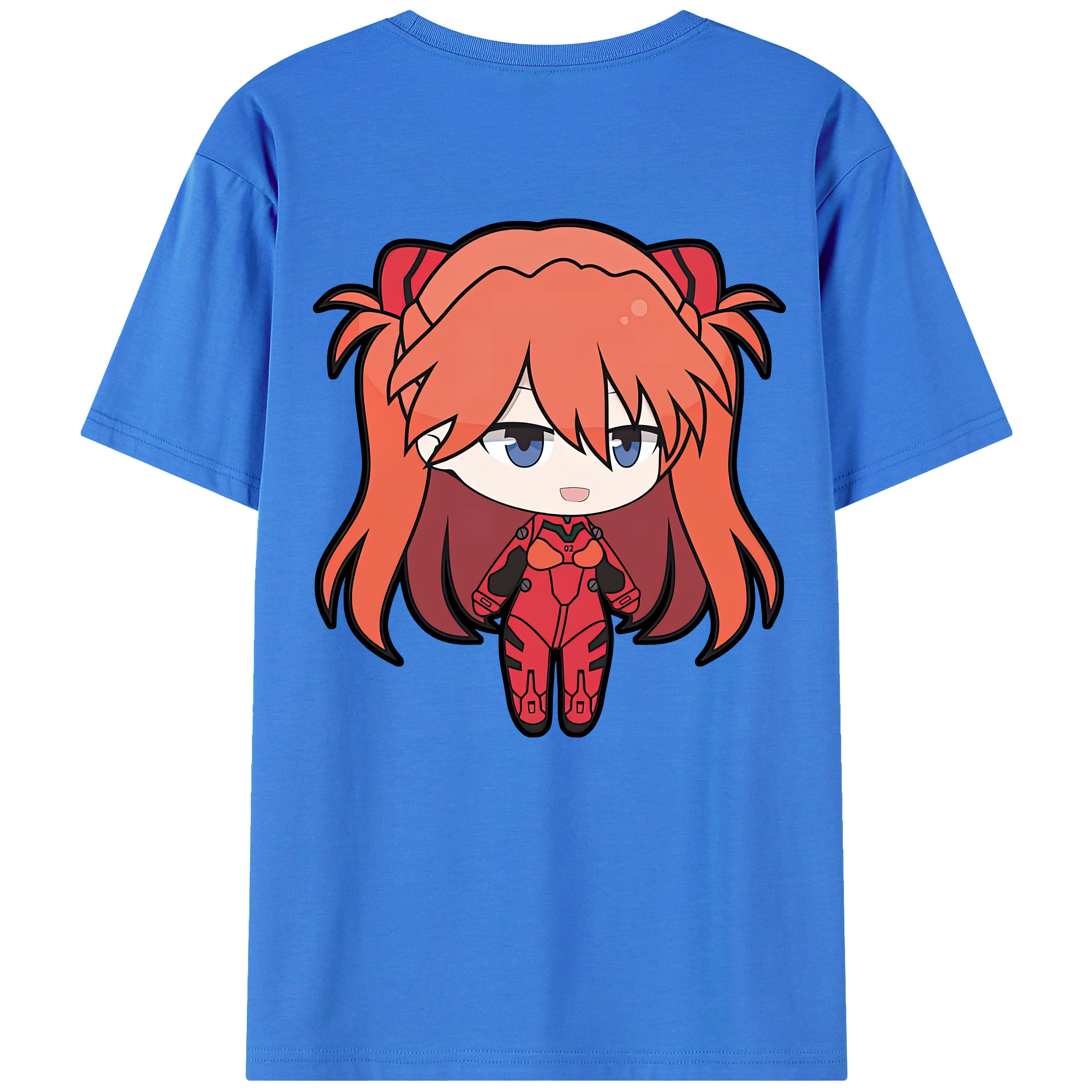 （画像用） EVA 新世紀エヴァンゲリオン 綿100％ メンズ半袖Tシャツ（バックプリント） 通気性