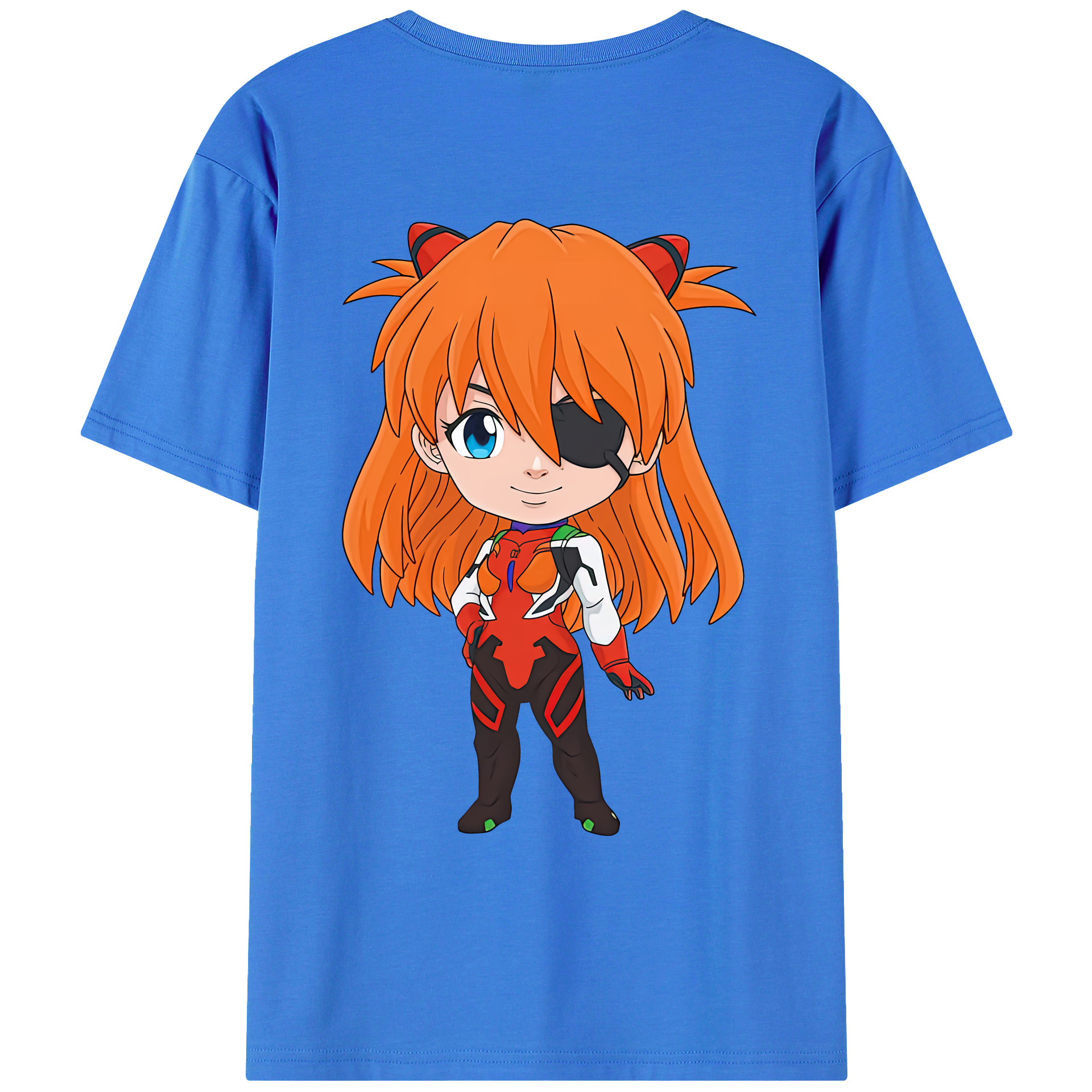 （画像用） EVA 新世紀エヴァンゲリオン 綿100％ メンズ半袖Tシャツ（バックプリント） 通気性