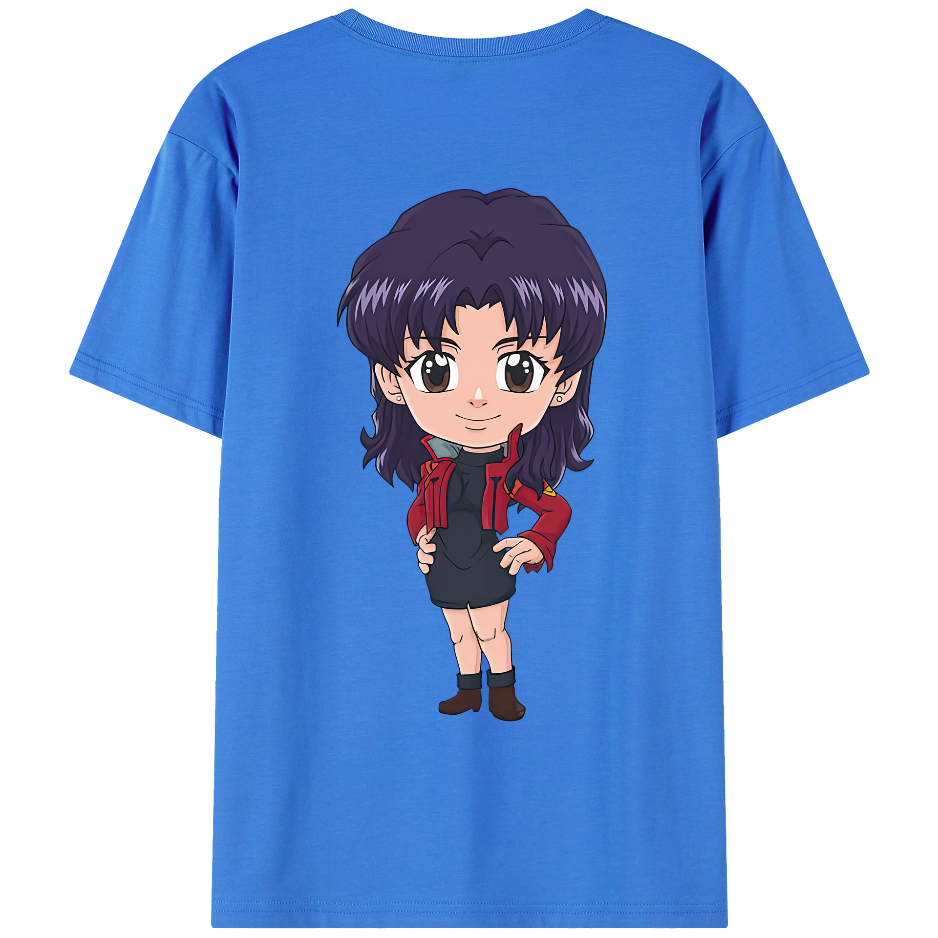 （画像用） EVA 新世紀エヴァンゲリオン 綿100％ メンズ半袖Tシャツ（バックプリント） 通気性