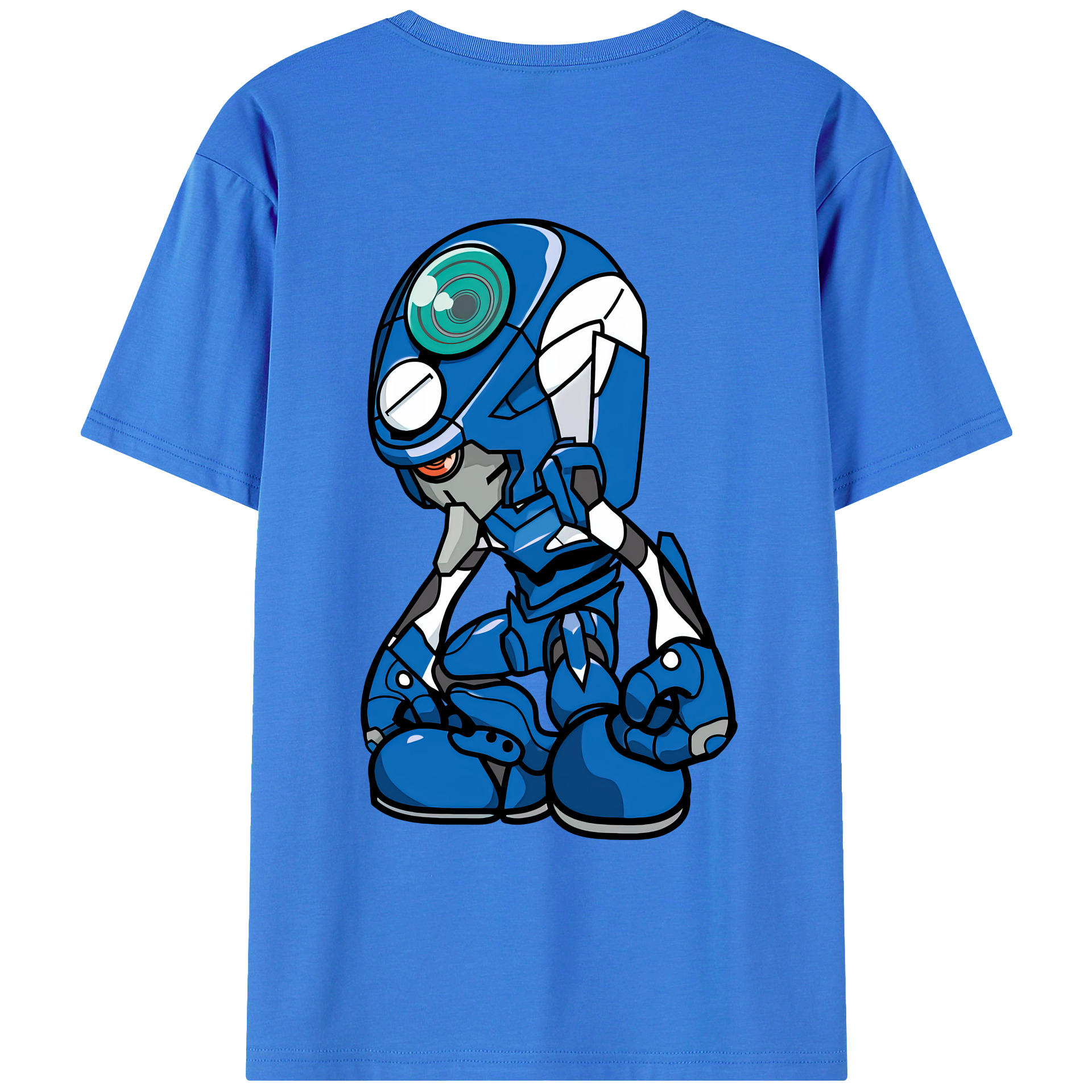 （画像用） EVA 新世紀エヴァンゲリオン 綿100％ メンズ半袖Tシャツ（バックプリント） 通気性