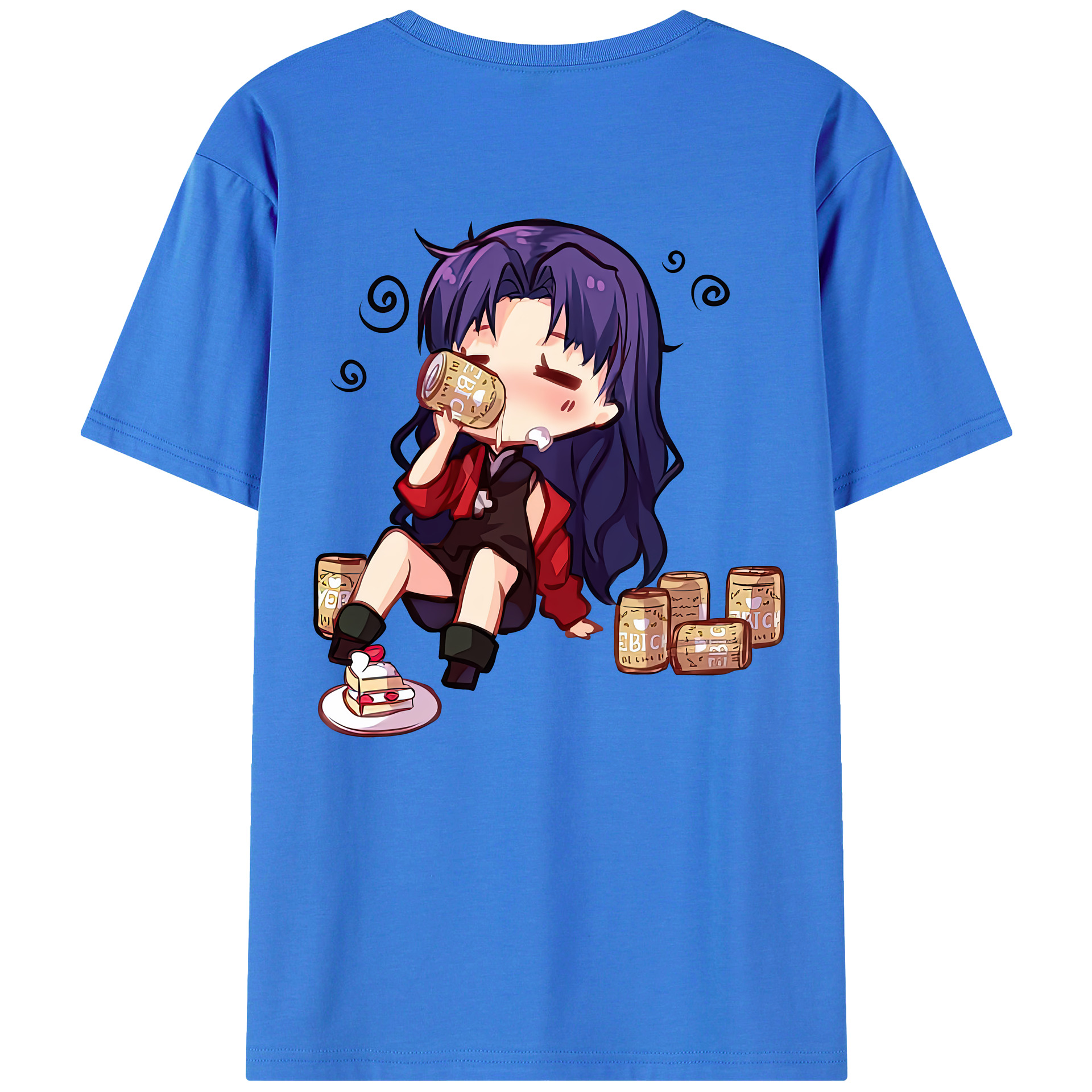 （画像用） EVA 新世紀エヴァンゲリオン 綿100％ メンズ半袖Tシャツ（バックプリント） 通気性