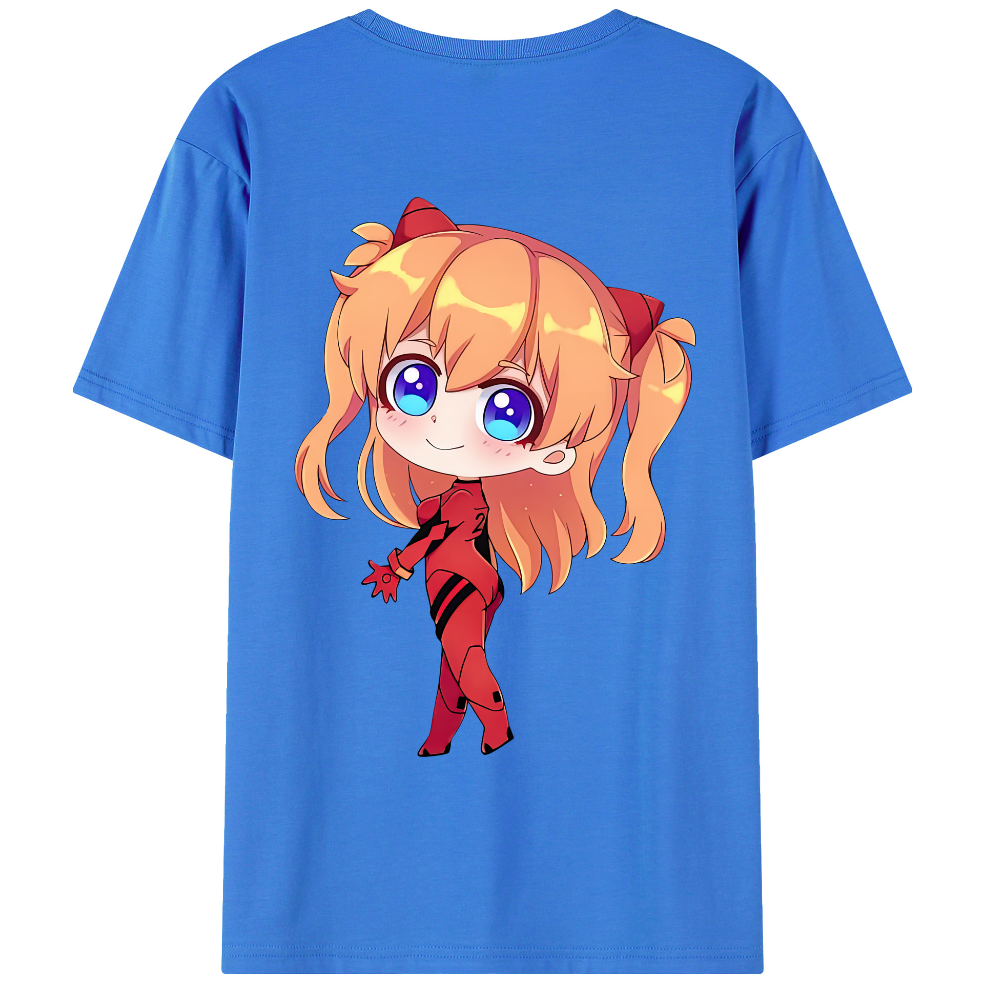 （画像用） EVA 新世紀エヴァンゲリオン 綿100％ メンズ半袖Tシャツ（バックプリント） 通気性