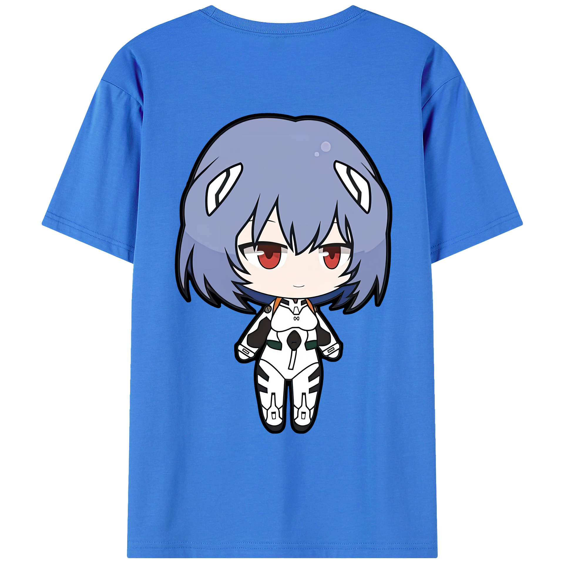 （画像用） EVA 新世紀エヴァンゲリオン 綿100％ メンズ半袖Tシャツ（バックプリント） 通気性