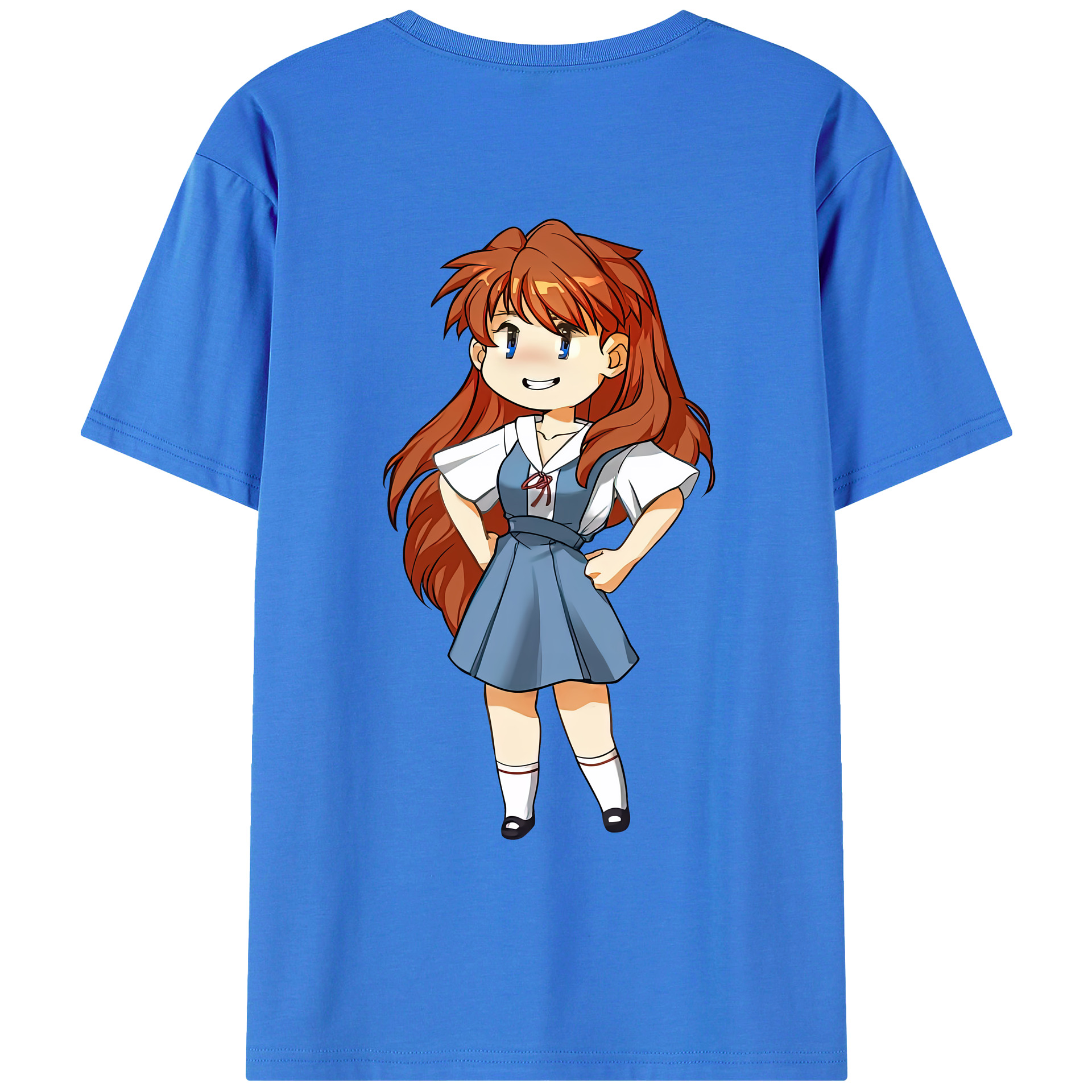 （画像用） EVA 新世紀エヴァンゲリオン 綿100％ メンズ半袖Tシャツ（バックプリント） 通気性