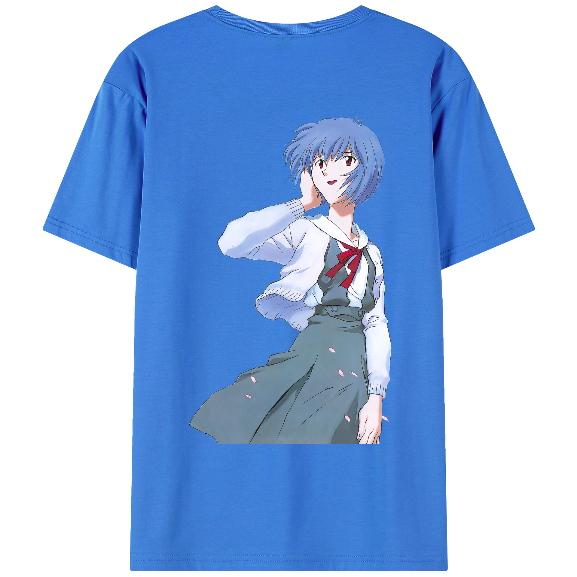 （画像用） EVA 新世紀エヴァンゲリオン 綿100％ メンズ半袖Tシャツ（バックプリント） 通気性