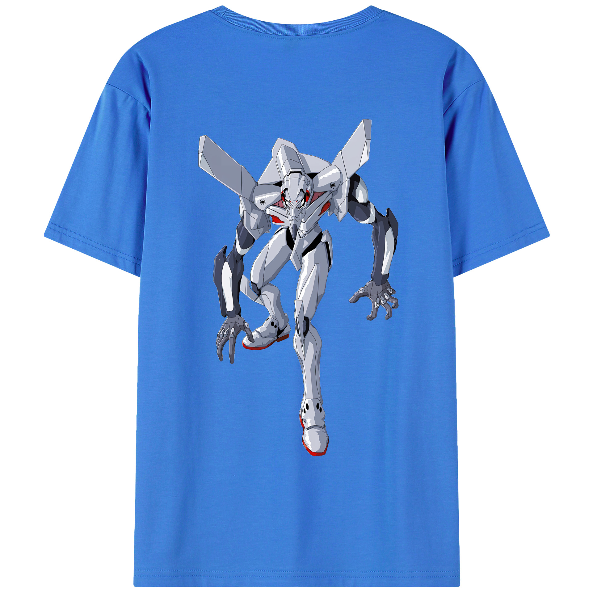 （画像用） EVA 新世紀エヴァンゲリオン 綿100％ メンズ半袖Tシャツ（バックプリント） 通気性