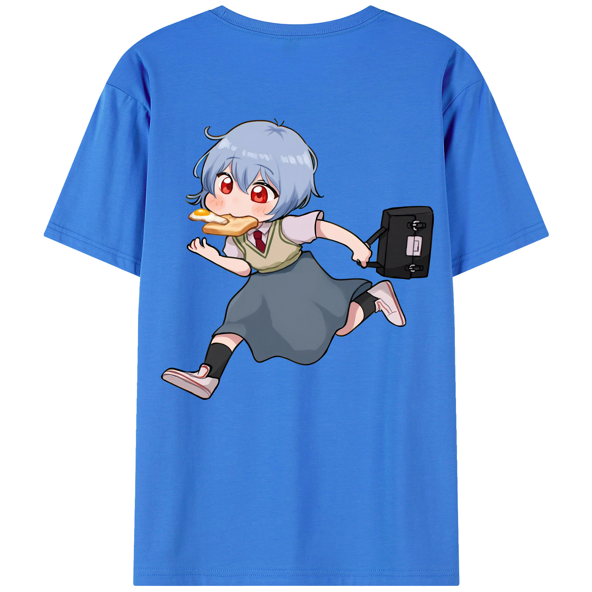 （画像用） EVA 新世紀エヴァンゲリオン 綿100％ メンズ半袖Tシャツ（バックプリント） 通気性