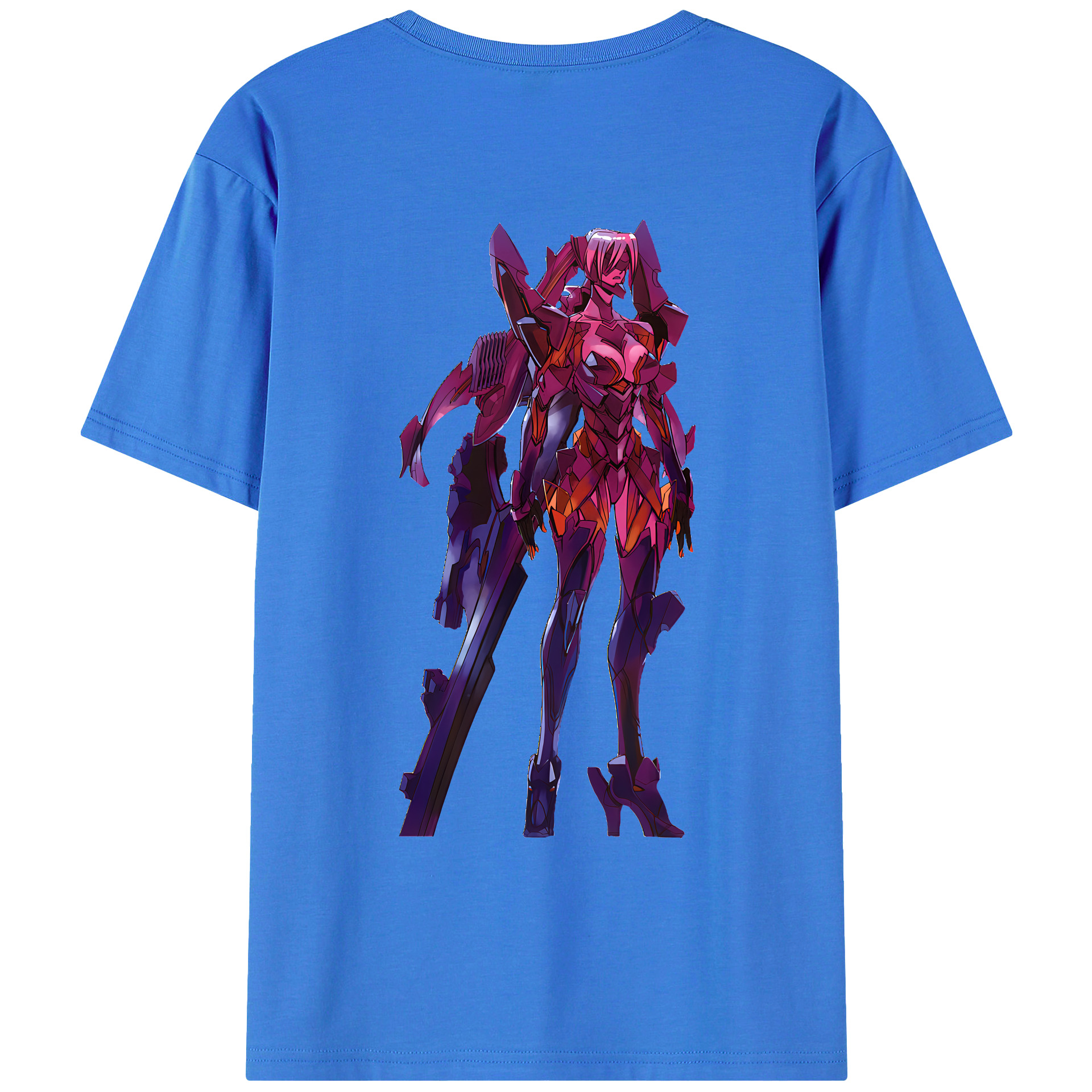 （画像用） EVA 新世紀エヴァンゲリオン 綿100％ メンズ半袖Tシャツ（バックプリント） 通気性