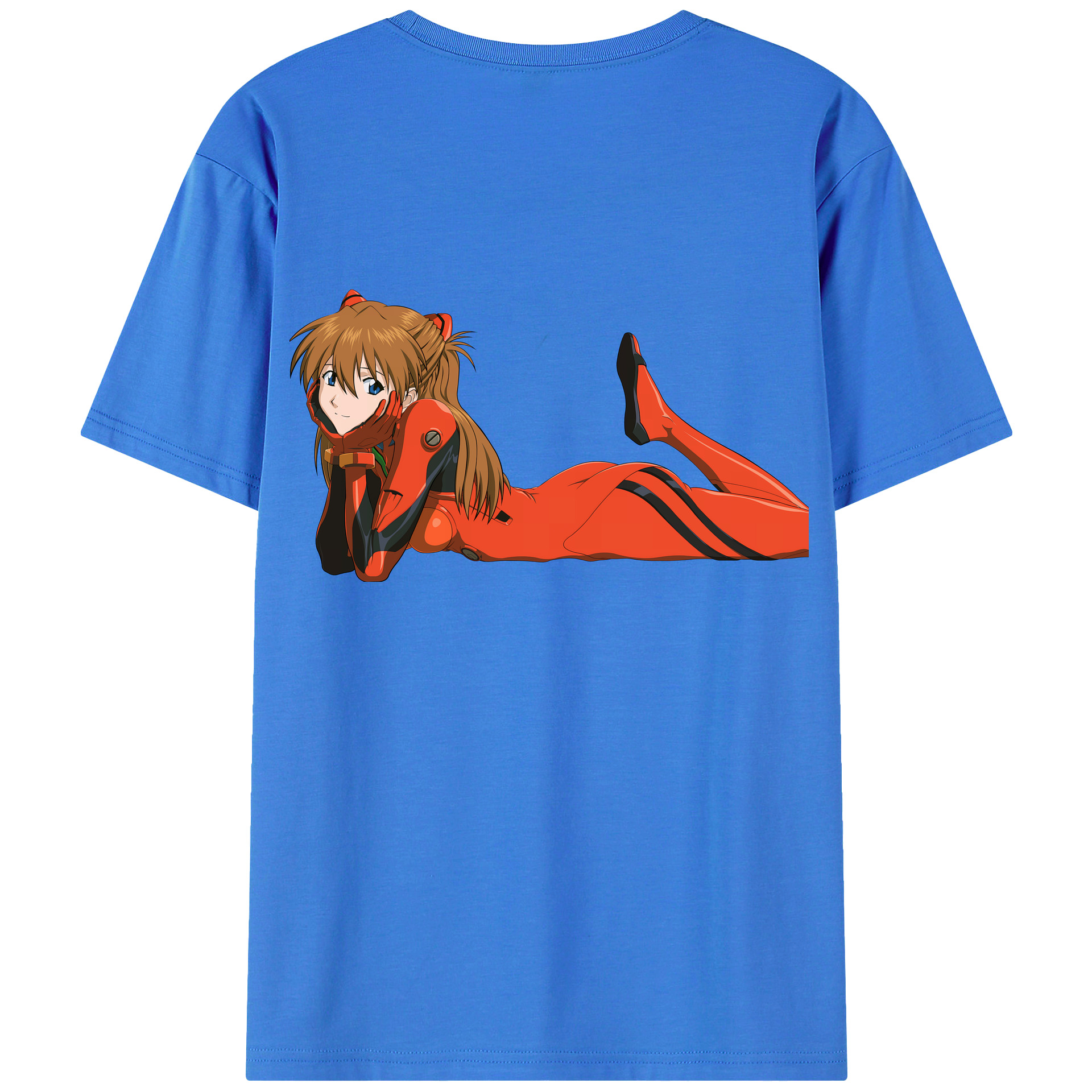 （画像用） EVA 新世紀エヴァンゲリオン 綿100％ メンズ半袖Tシャツ（バックプリント） 通気性