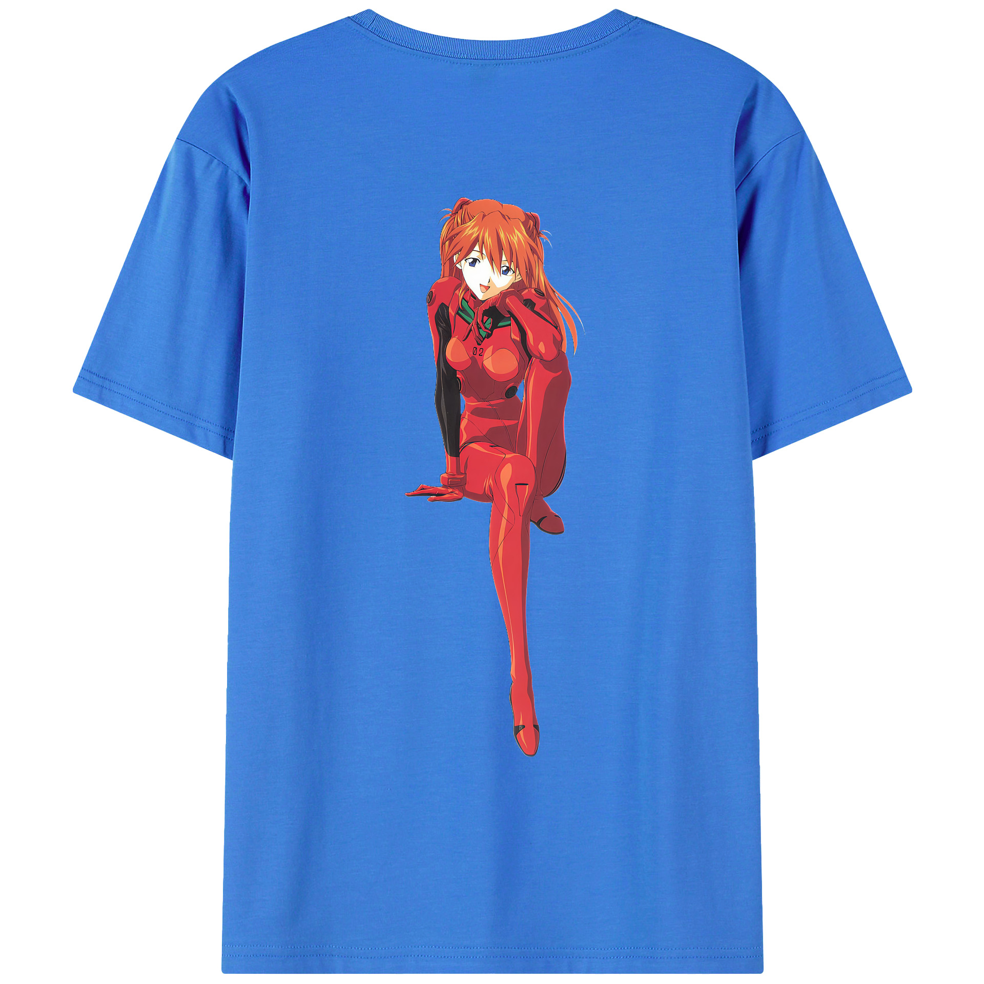 （画像用） EVA 新世紀エヴァンゲリオン 綿100％ メンズ半袖Tシャツ（バックプリント） 通気性