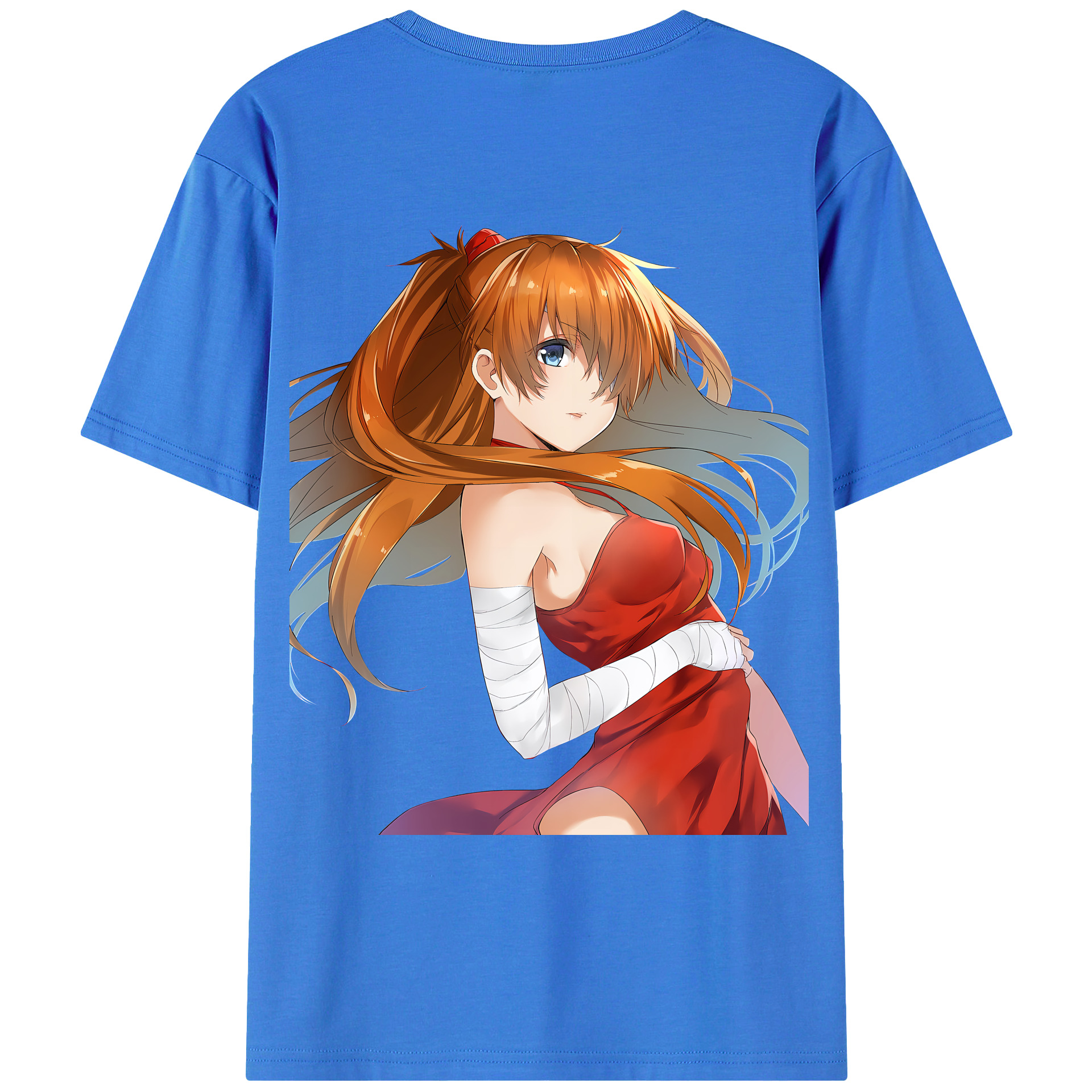 （画像用） EVA 新世紀エヴァンゲリオン 綿100％ メンズ半袖Tシャツ（バックプリント） 通気性