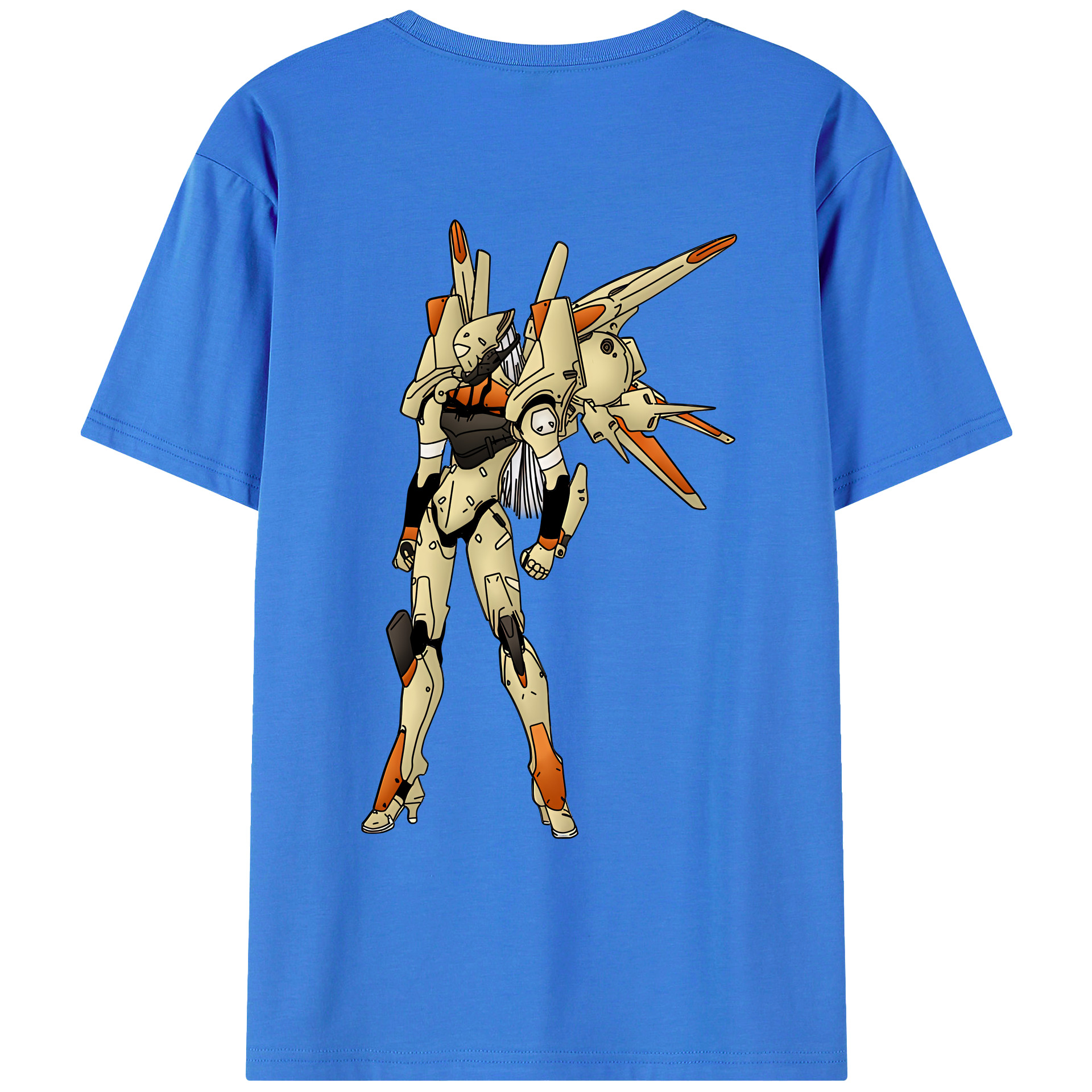 （画像用） EVA 新世紀エヴァンゲリオン 綿100％ メンズ半袖Tシャツ（バックプリント） 通気性