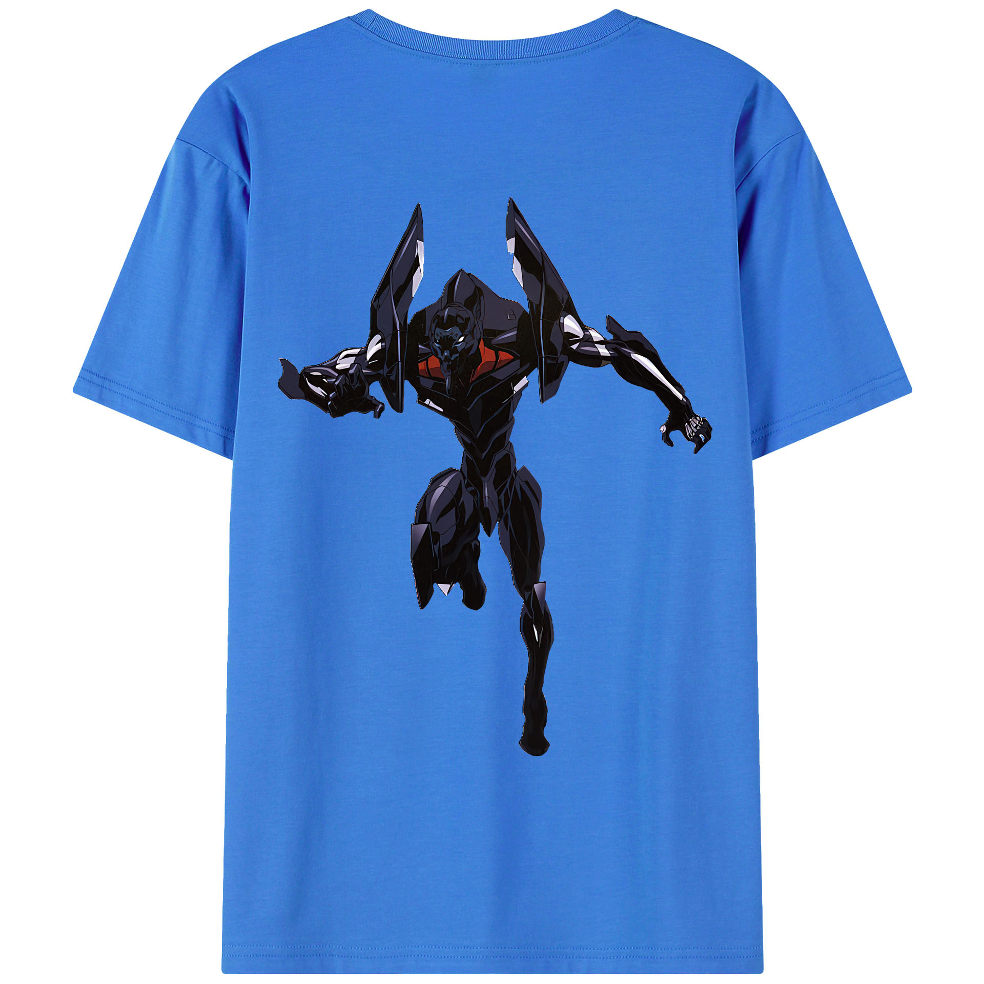 （画像用） EVA 新世紀エヴァンゲリオン 綿100％ メンズ半袖Tシャツ（バックプリント） 通気性