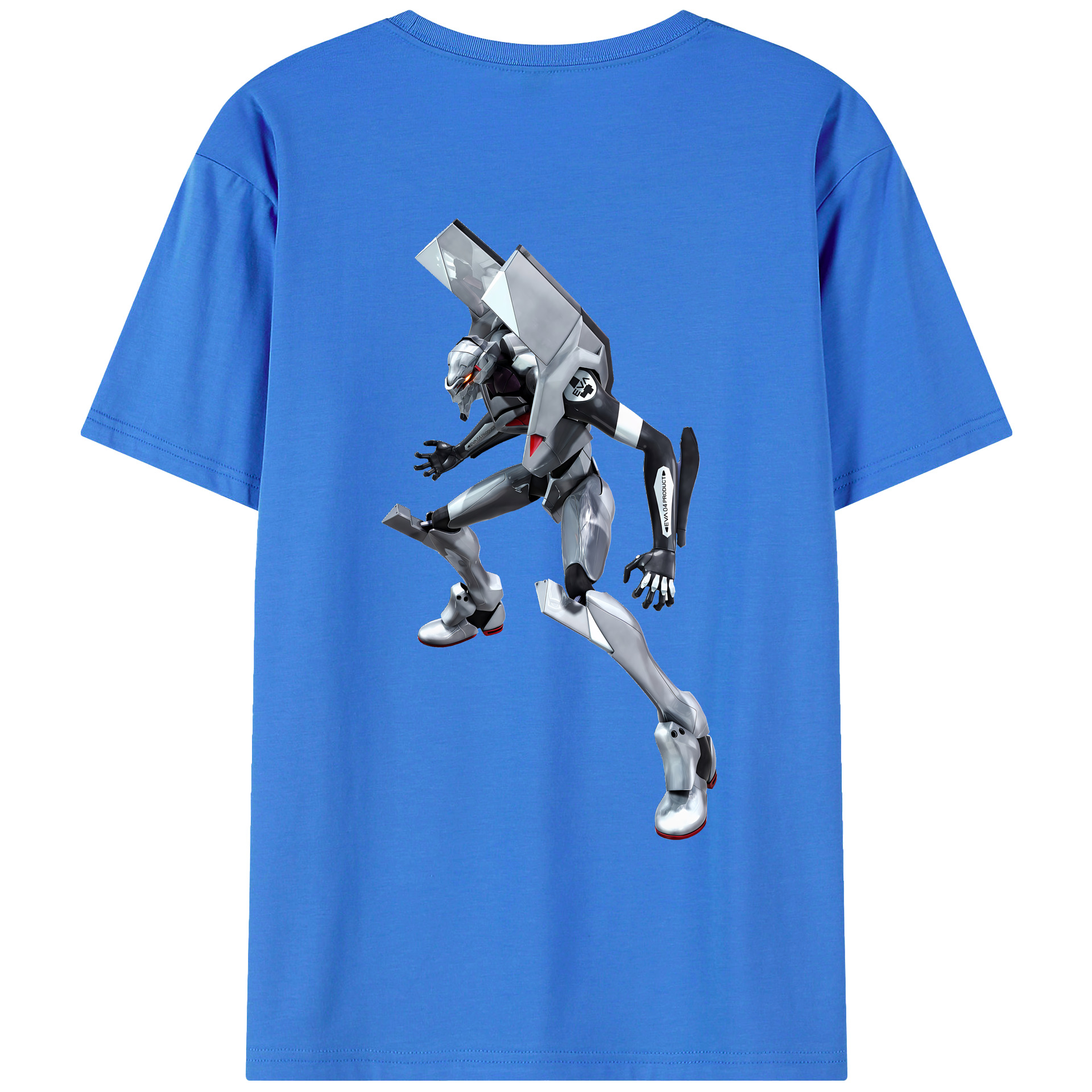 （画像用） EVA 新世紀エヴァンゲリオン 綿100％ メンズ半袖Tシャツ（バックプリント） 通気性