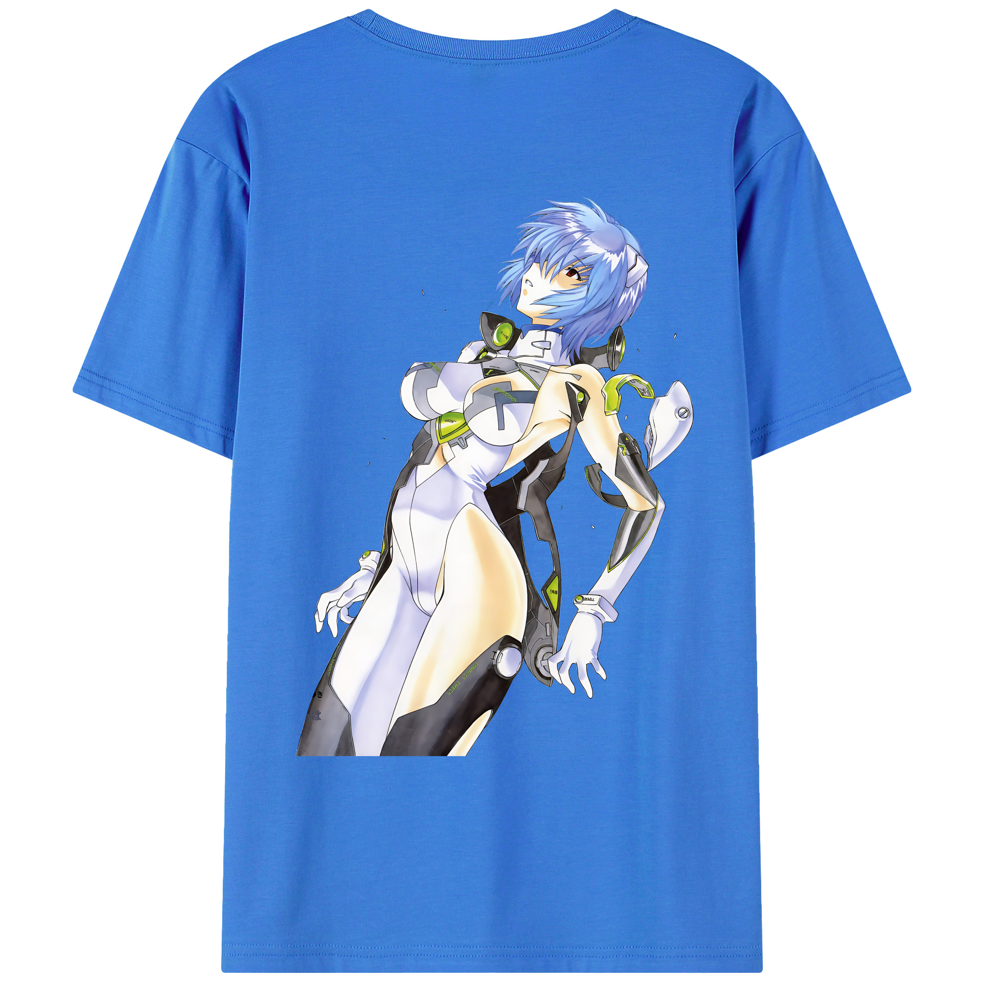 （画像用） EVA 新世紀エヴァンゲリオン 綿100％ メンズ半袖Tシャツ（バックプリント） 通気性
