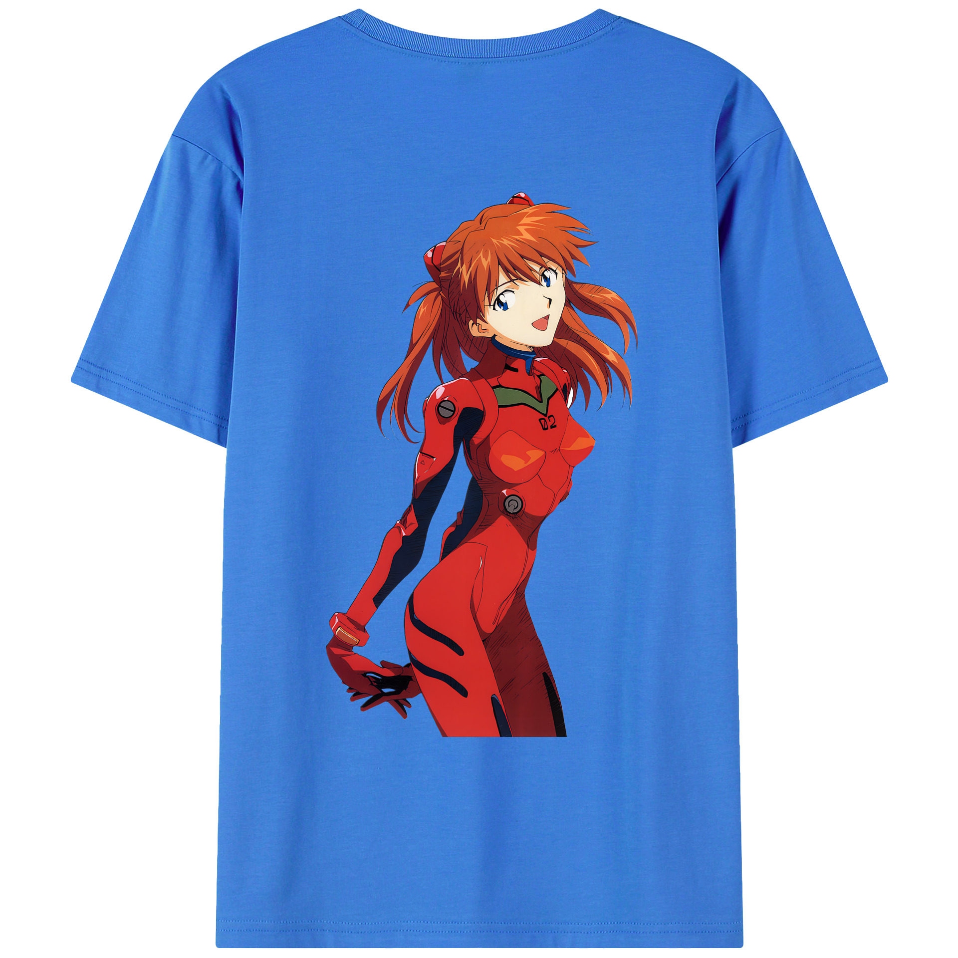 （画像用） EVA 新世紀エヴァンゲリオン 綿100％ メンズ半袖Tシャツ（バックプリント） 通気性