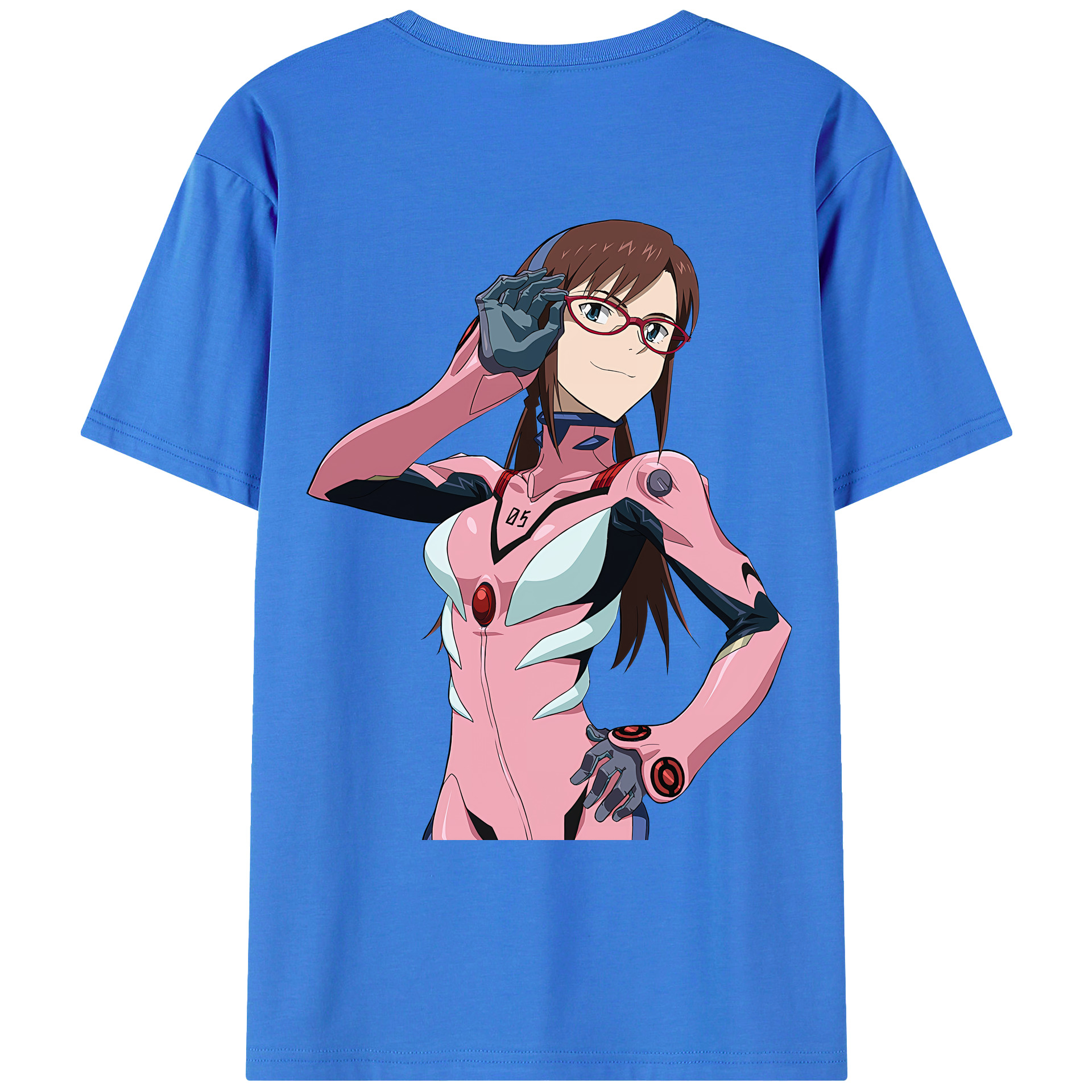 （画像用） EVA 新世紀エヴァンゲリオン 綿100％ メンズ半袖Tシャツ（バックプリント） 通気性