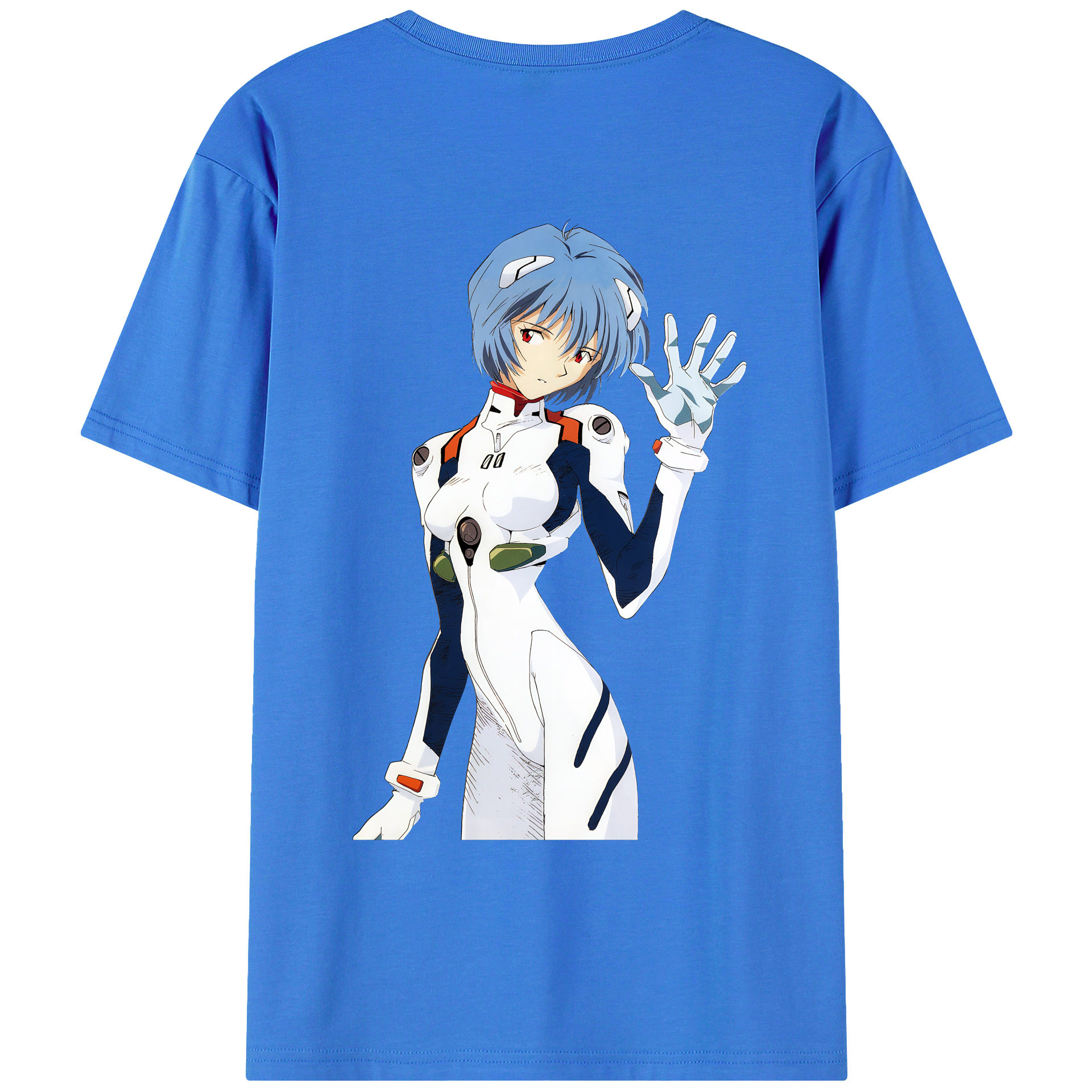 （画像用） EVA 新世紀エヴァンゲリオン 綿100％ メンズ半袖Tシャツ（バックプリント） 通気性