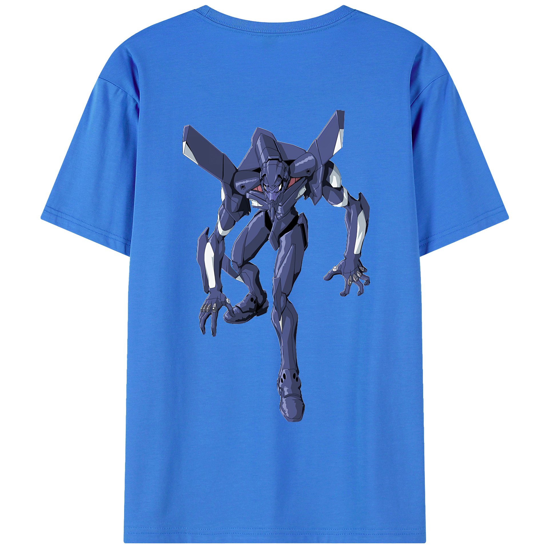 （画像用） EVA 新世紀エヴァンゲリオン 綿100％ メンズ半袖Tシャツ（バックプリント） 通気性